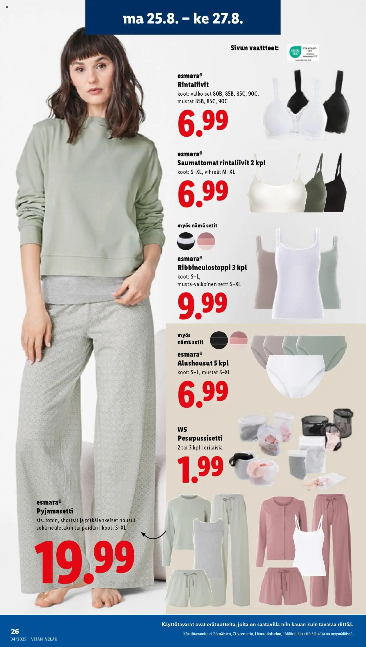  | Sivu: 30 | Tuotteet: Housut, Shortsit, Rintaliivit, Alushousut