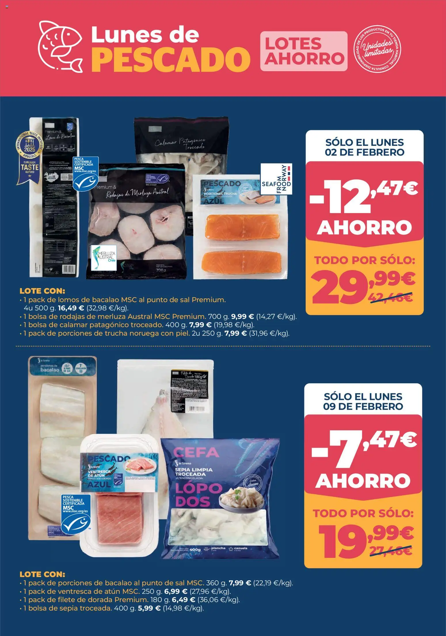 La Sirena folleto │ válido desde el 29.01.2026 | Página: 8 | Productos: Pescado, Bolsa, Plancha, Filete