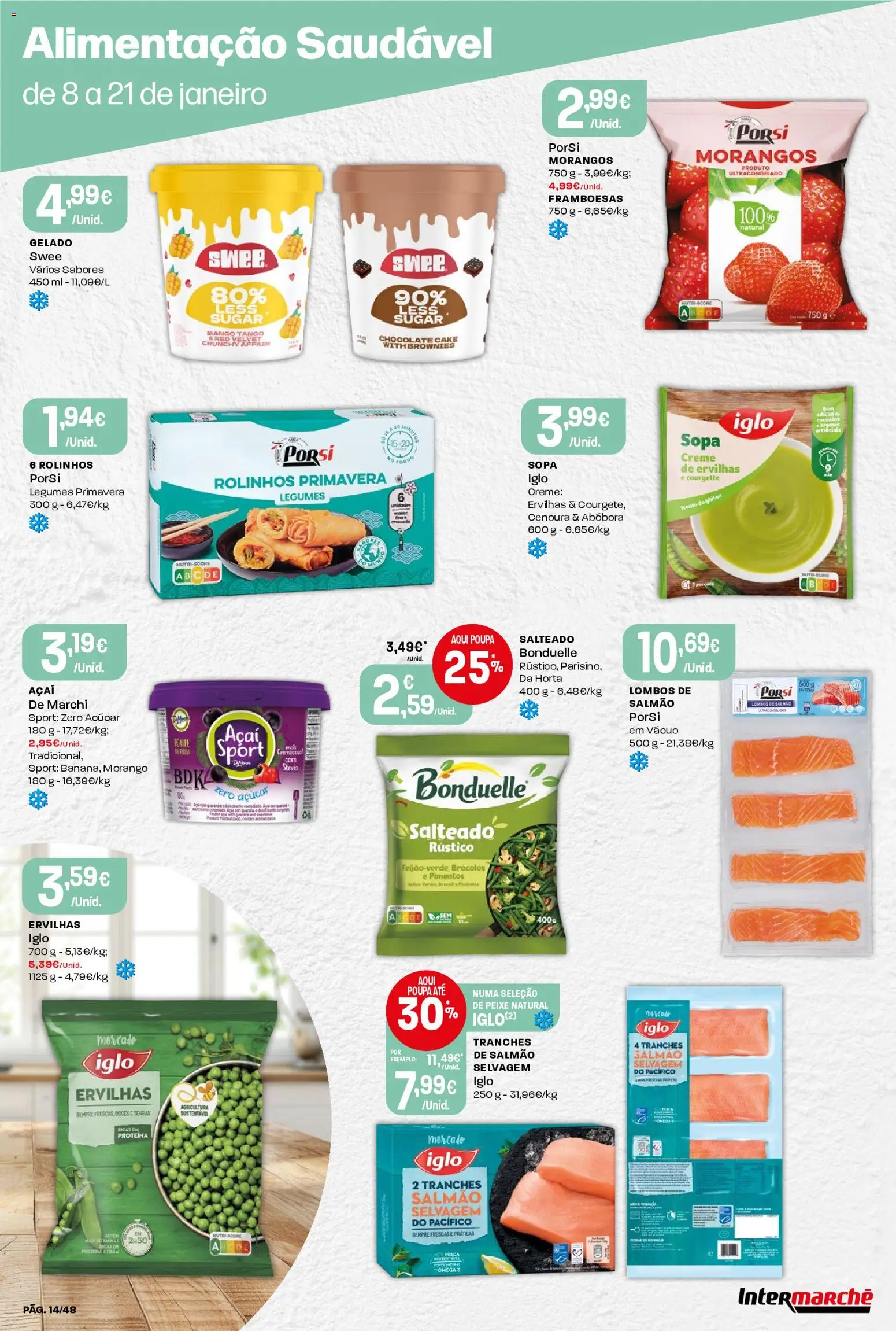 Intermarché folheto │ válido de 15.01.2026 | Página: 14 | Produtos: Sopa, Chocolate, Abóbora, Doces