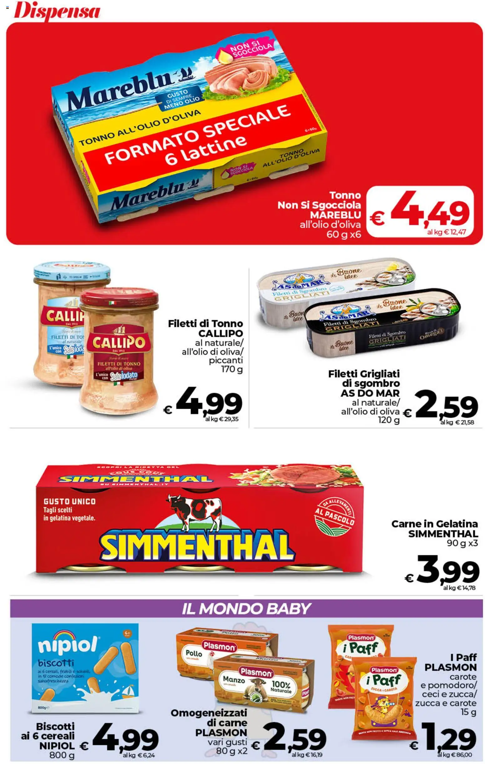 Volantino COOP del 24.02.2026 | Pagina: 28 | Prodotti: Manzo, Cereali, Carote, Tonno