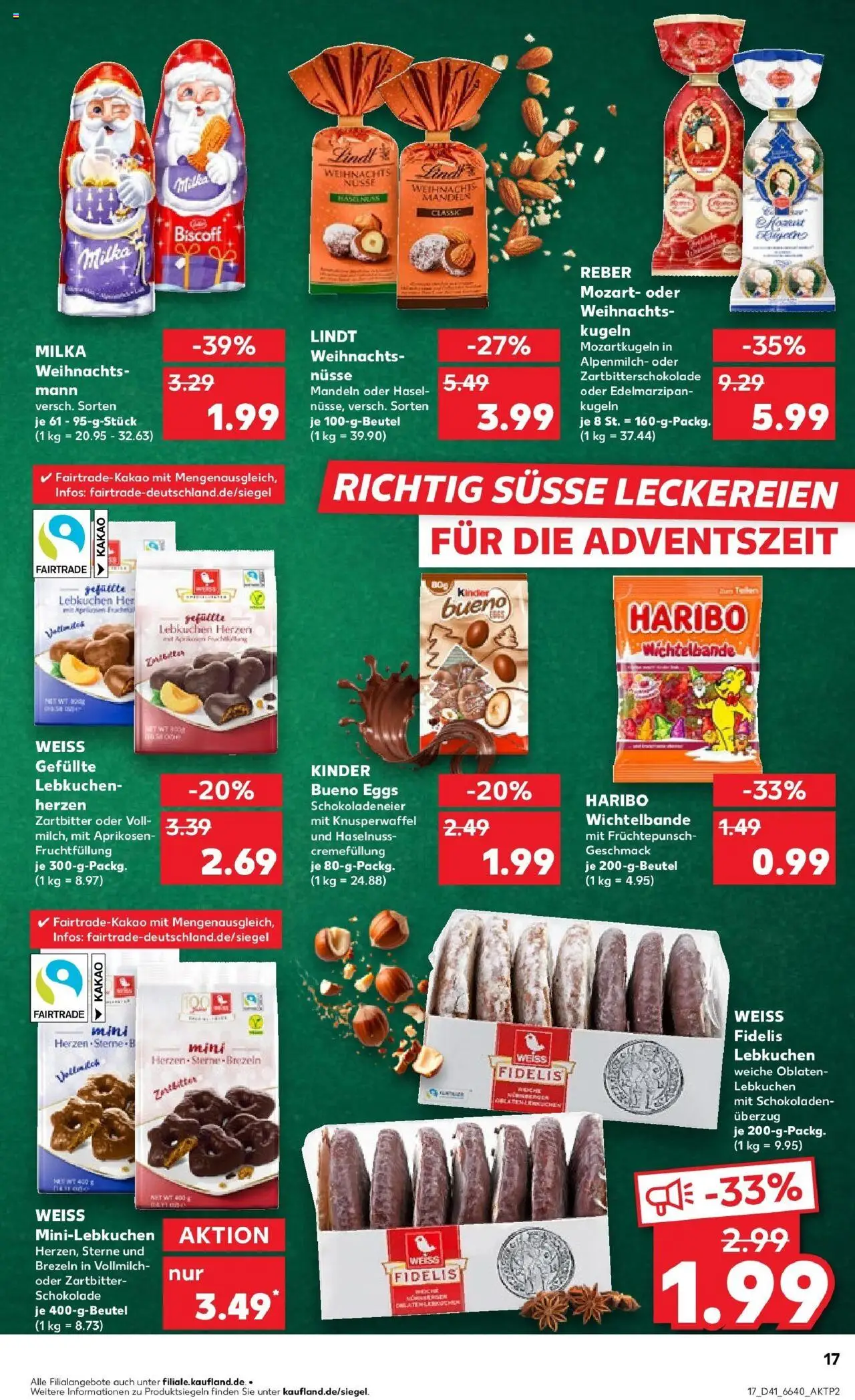 Kaufland prospekt Freising	 – gültig ab 09.10.2025 | Seite: 21 | Produkte: Haribo, Schokolade, Mandeln, Lindt