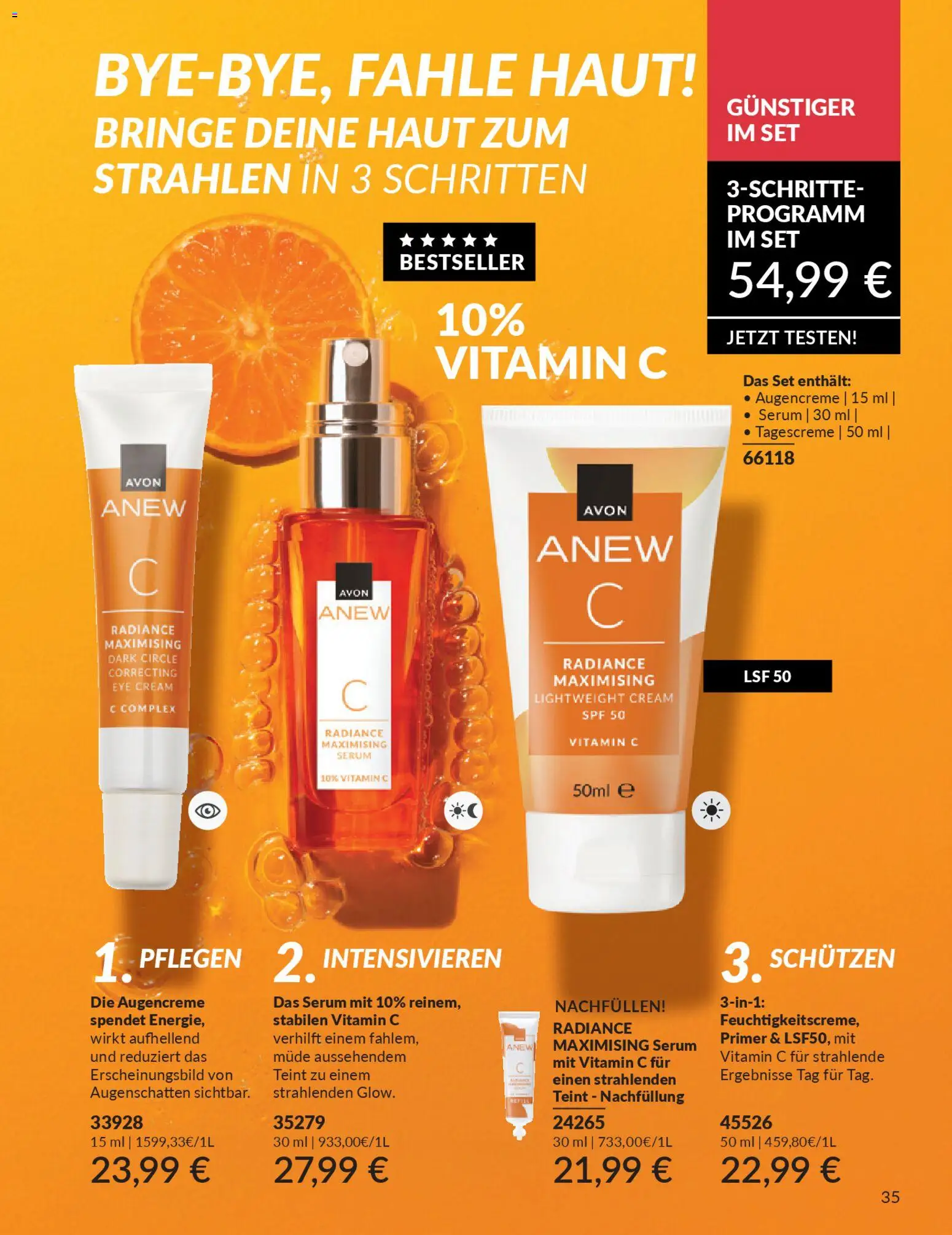 AVON Katalog März 2026 – gültig ab 01.03.2026 | Seite: 37 | Produkte: Serum, Primer, Tagescreme