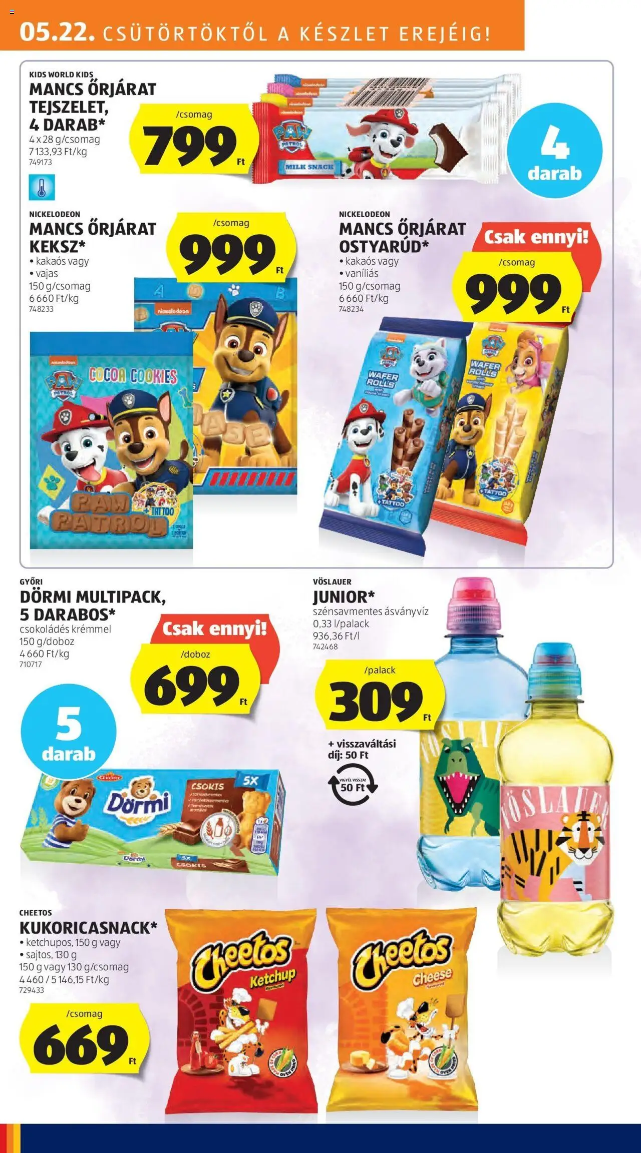 Aldi akciós ujság - amely érvényes a következő dátumtól: 29.05.2025 | Oldal: 18 | Termékek: Cheetos, Ásványvíz, Ketchup