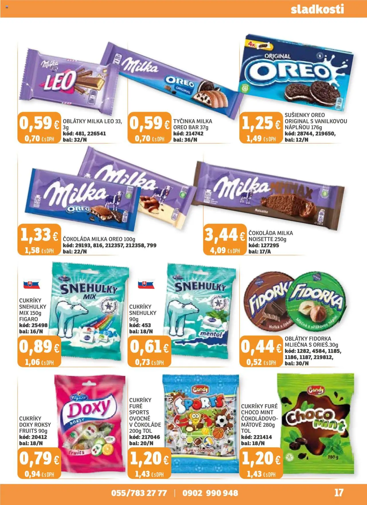 Nové Labaš akcie – leták je platný od 19.09.2025 | Strana: 17 | Produkty: Čokoláda, Cukríky, Milka