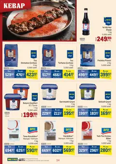 04.03.2026 tarihinden itibaren geçerli olan Metro kataloğu önizlemesi | Sayfa: 14 | Ürünler: Domates, Patates, Biber, Nar