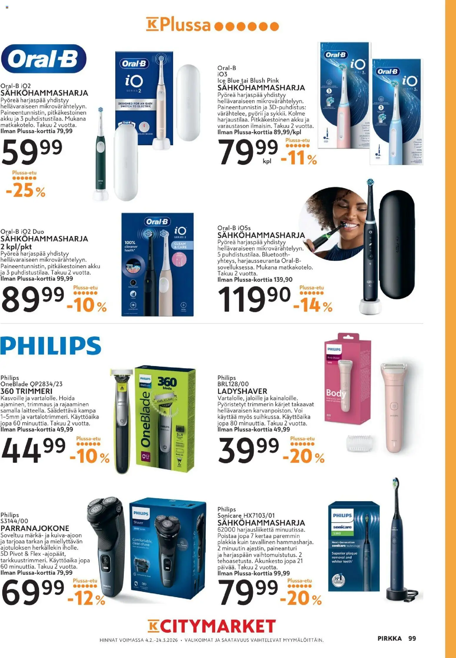 K-Citymarket - Pirkka – voimassa 04.02.2026 alkaen | Sivu: 99