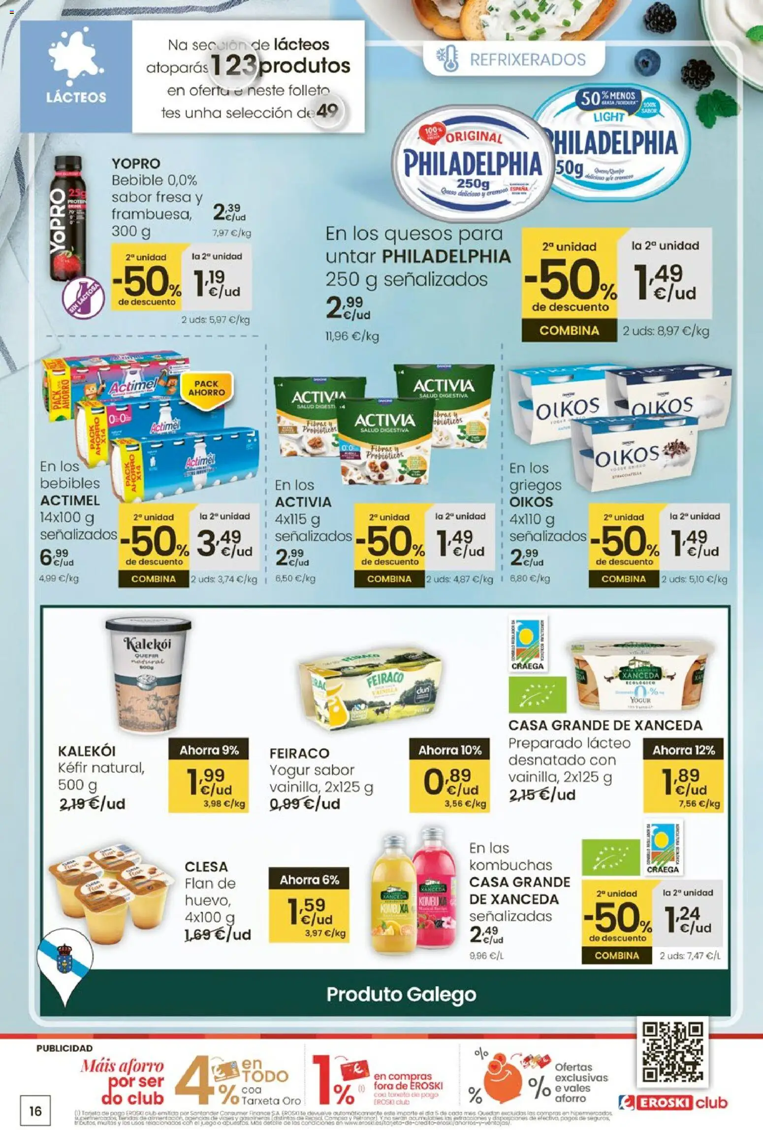 Eroski - Entroido do aforro │ válido desde el 12.02.2026 | Página: 16 | Productos: Queso, Yogur