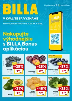 Billa leták platný od 18.02.2026