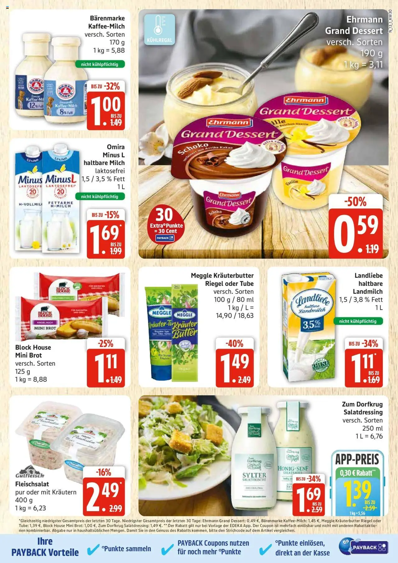 Edeka prospekt Rostock	 - gültig ab dem 20.07.2025 | Seite: 13 | Produkte: Milch, Dressing, Kräuterbutter, Brot