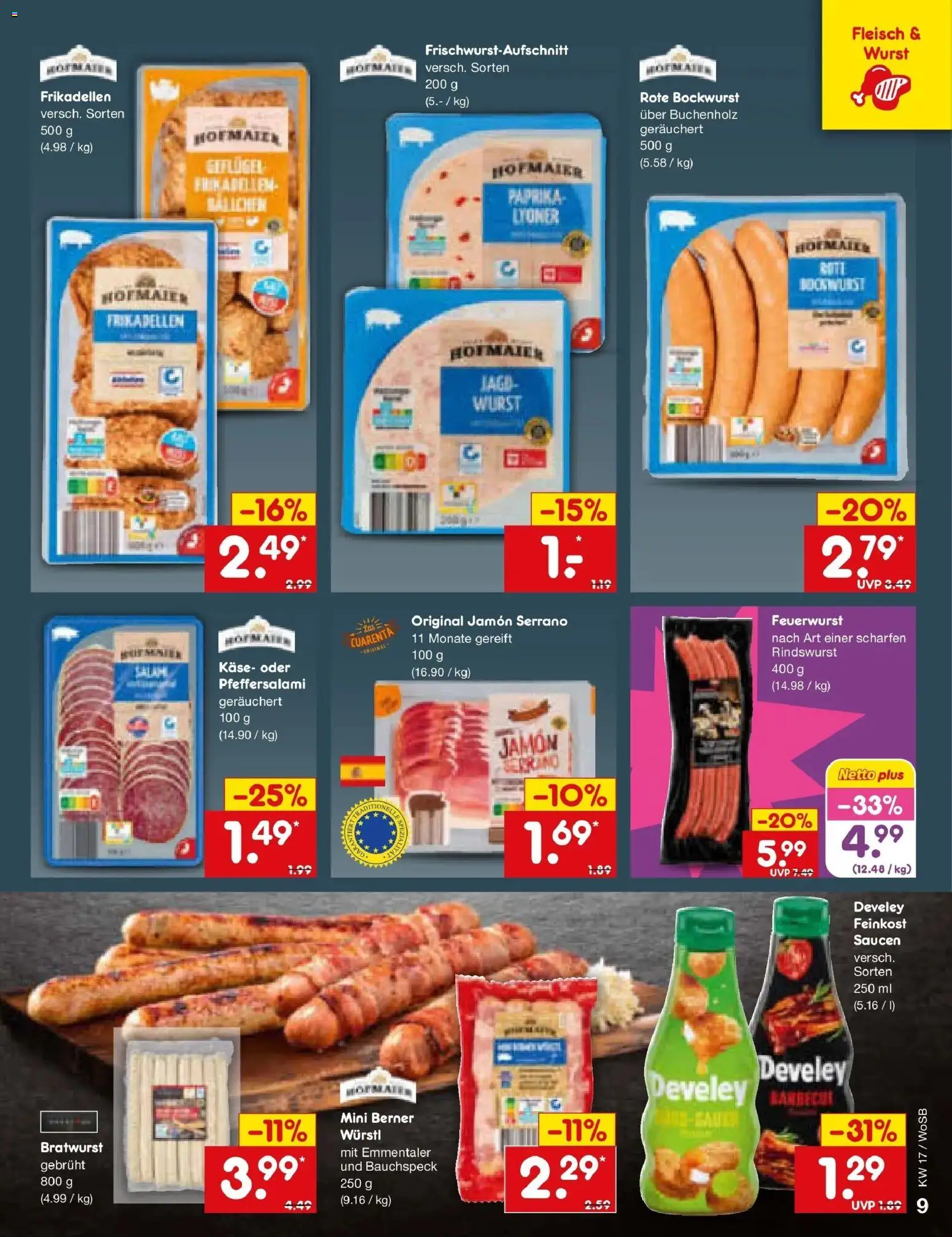 Netto Marken-Discount Prospekt Mannheim	 – gültig ab 20.04.2026 | Seite: 11 | Produkte: Käse, Paprika, Wurst, Fleisch