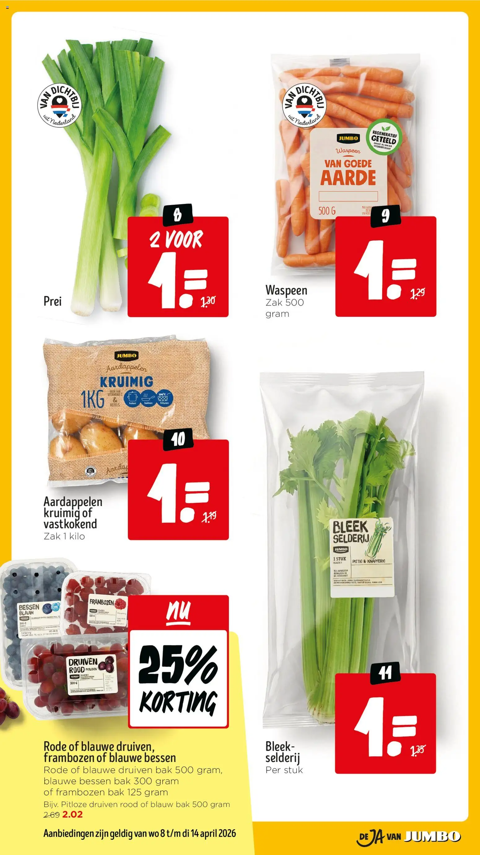 {H1} | Pagina: 4 | Producten: Prei, Koelkast, Druiven, Frambozen