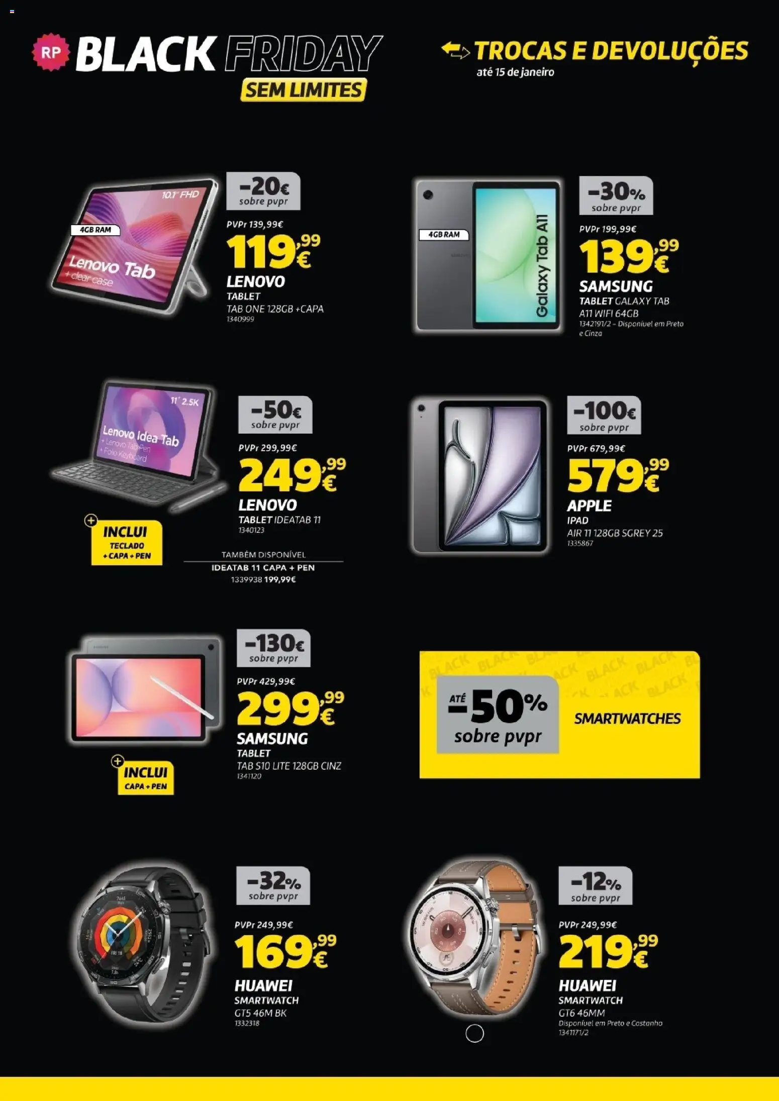 Radio Popular - Black Friday │ válido de 25.11.2025 | Página: 7 | Produtos: Teclado, Smartwatch, Tablet