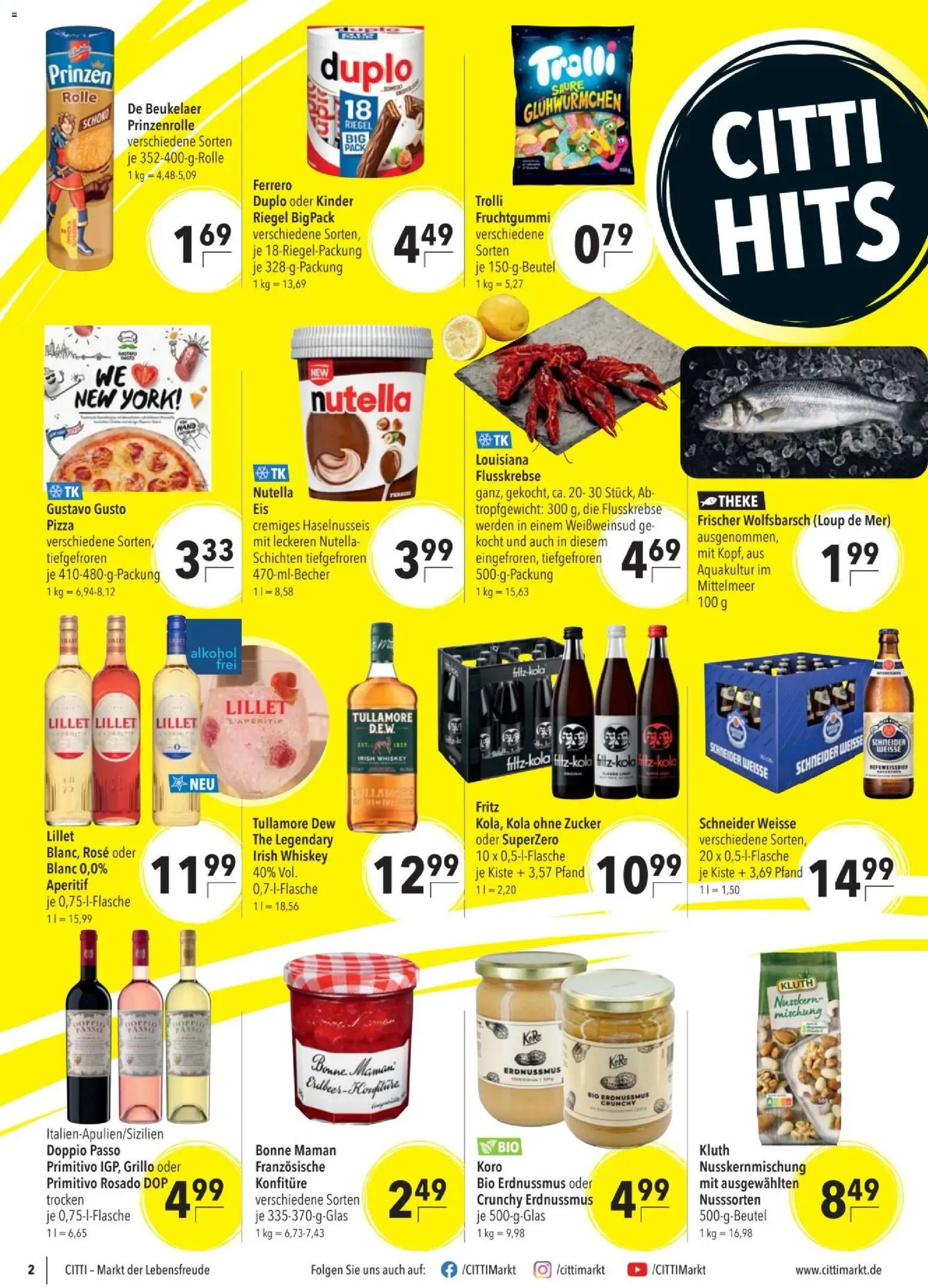 CITTI tilbudsavis – gyldig fra 22.04.2026 | Side: 2 | Produkter: Pizza, Nutella