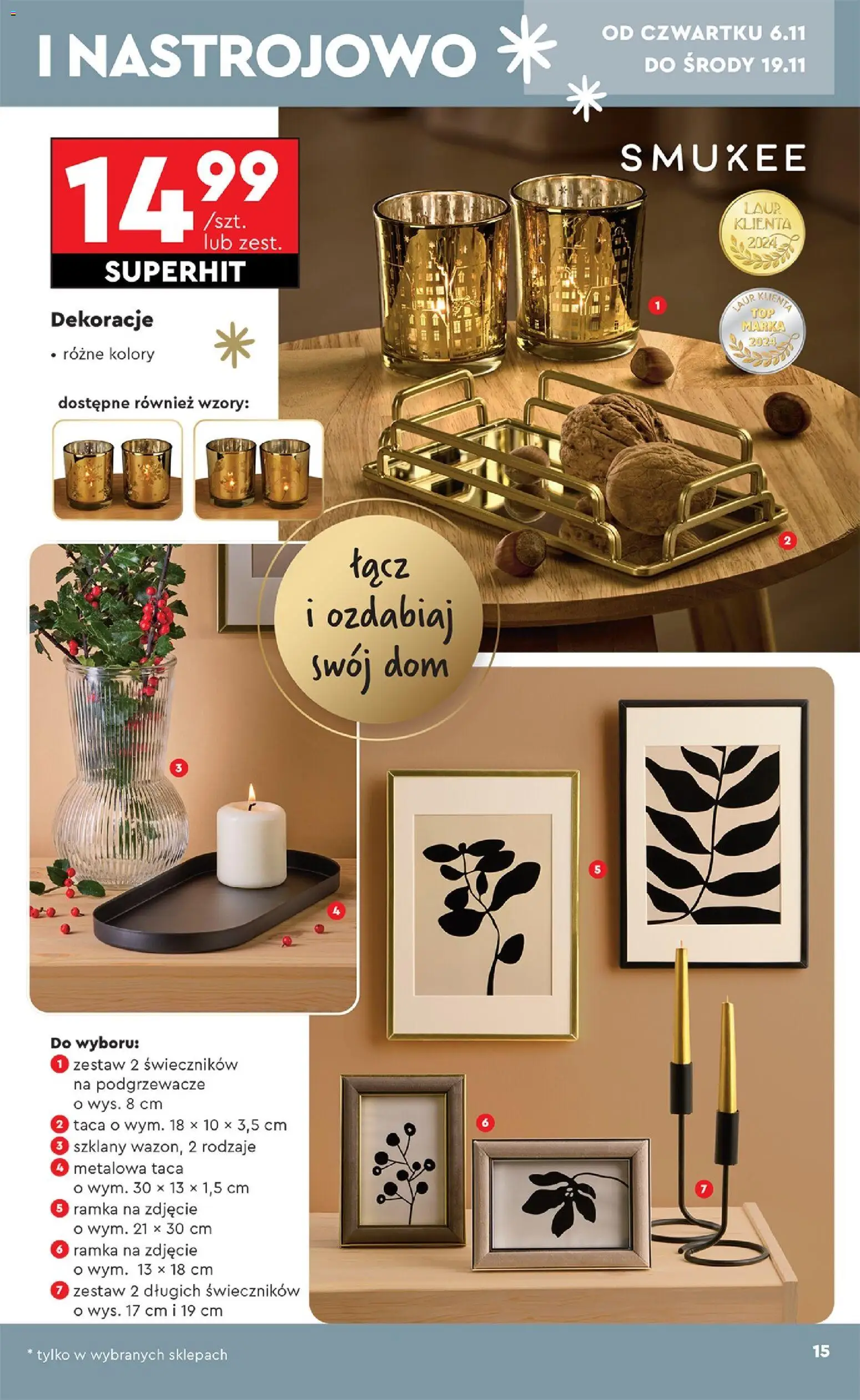 Biedronka Black Friday od 03.11.2025 | Strona: 15 | Produkty: Wazon, Ramka