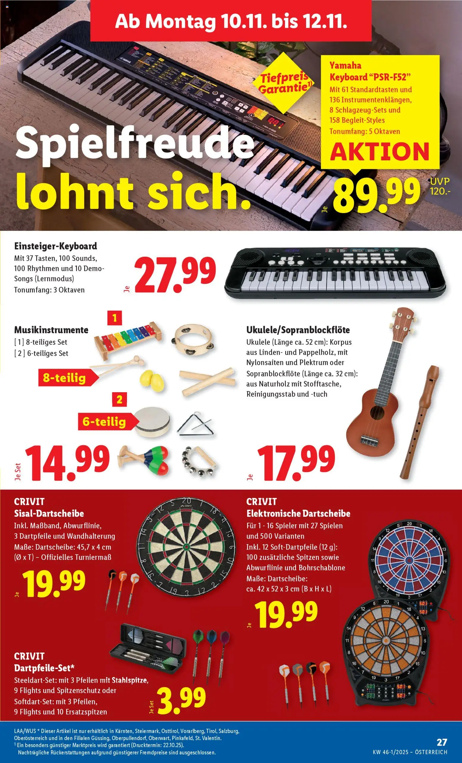 Lidl Flugblatt - Altenmarkt im Pongau, St. Johann im Pongau, Zell am See gültig ab 06.11.2025 | Seite: 29