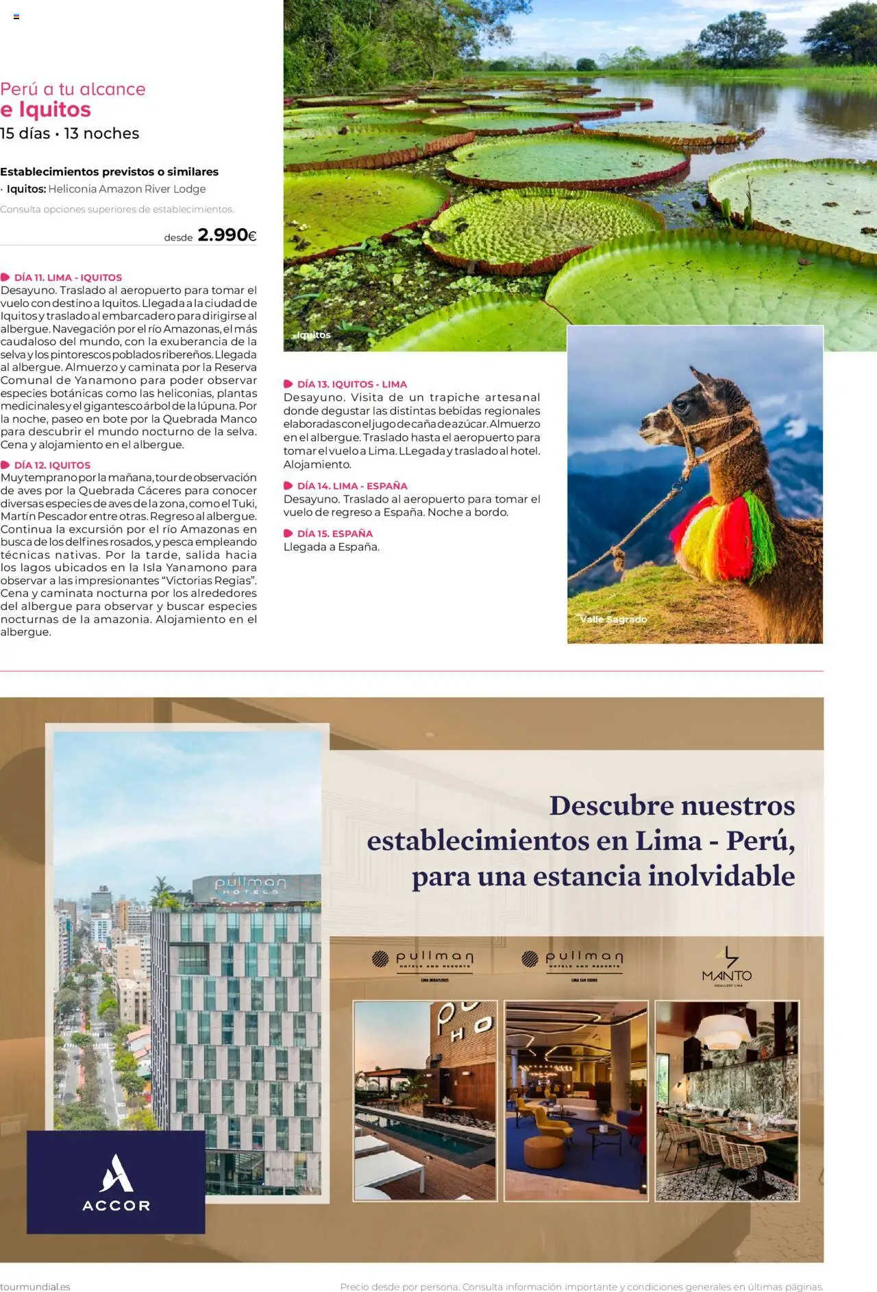 Viajes El Corte Inglés Centroamérica y Sudamérica │ válido desde el 01.01.2025 | Página: 45 | Productos: Lima, Navegación