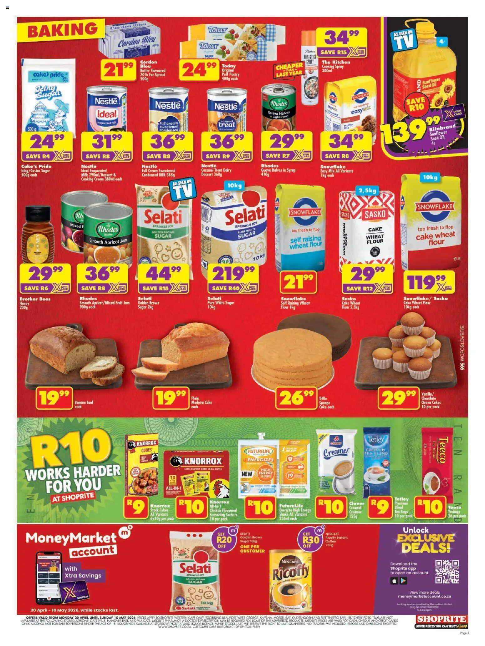 New Shoprite catalogue – valid from 20.04.2026 | Page: 5 | Products: Chocolate, Fat spread, Fruit, Caramel