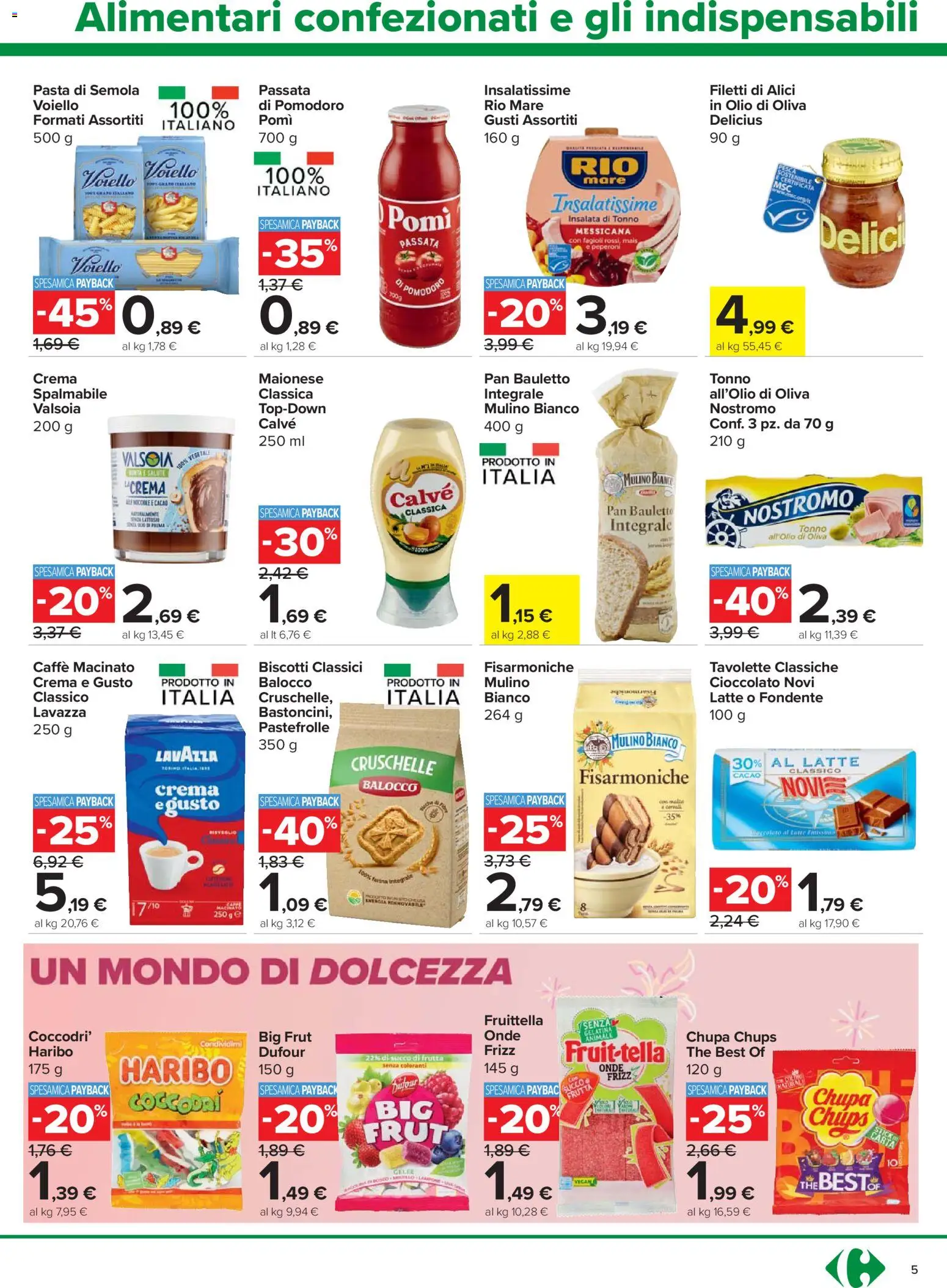 Volantino Carrefour del 08.04.2026 | Pagina: 5 | Prodotti: Succo, Insalata, Frutta, Latte