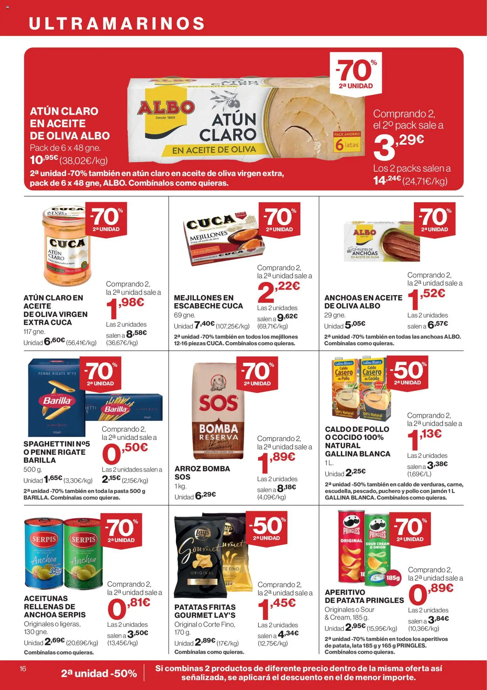 Supercor folleto │ válido desde el 25.03.2026 | Página: 16 | Productos: Jamón, Pasta, Té, Aceite de oliva