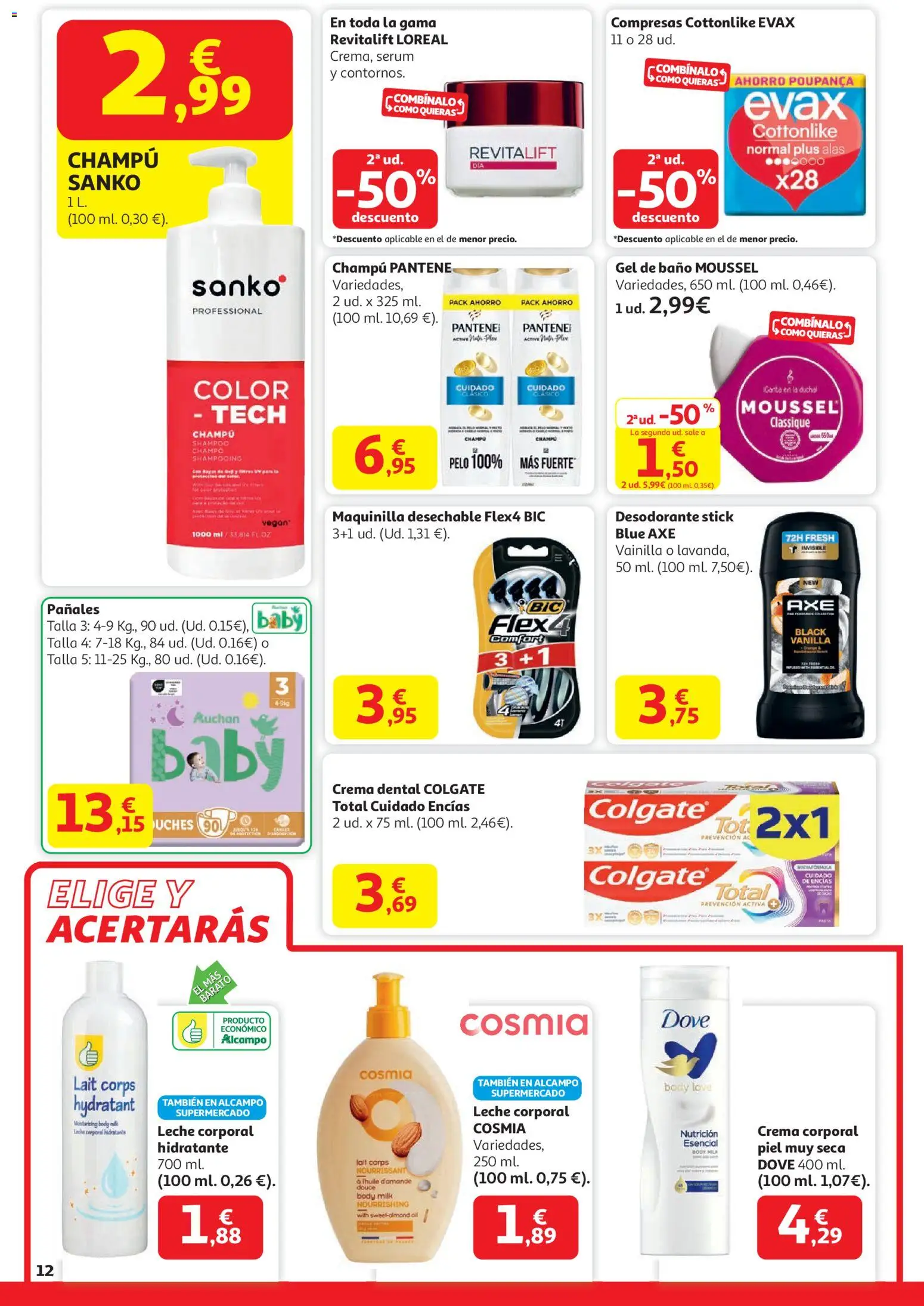 Alcampo - HP Unico │ válido desde el 15.01.2026 | Página: 12 | Productos: Leche corporal, Gel de baño, Sérum, Body