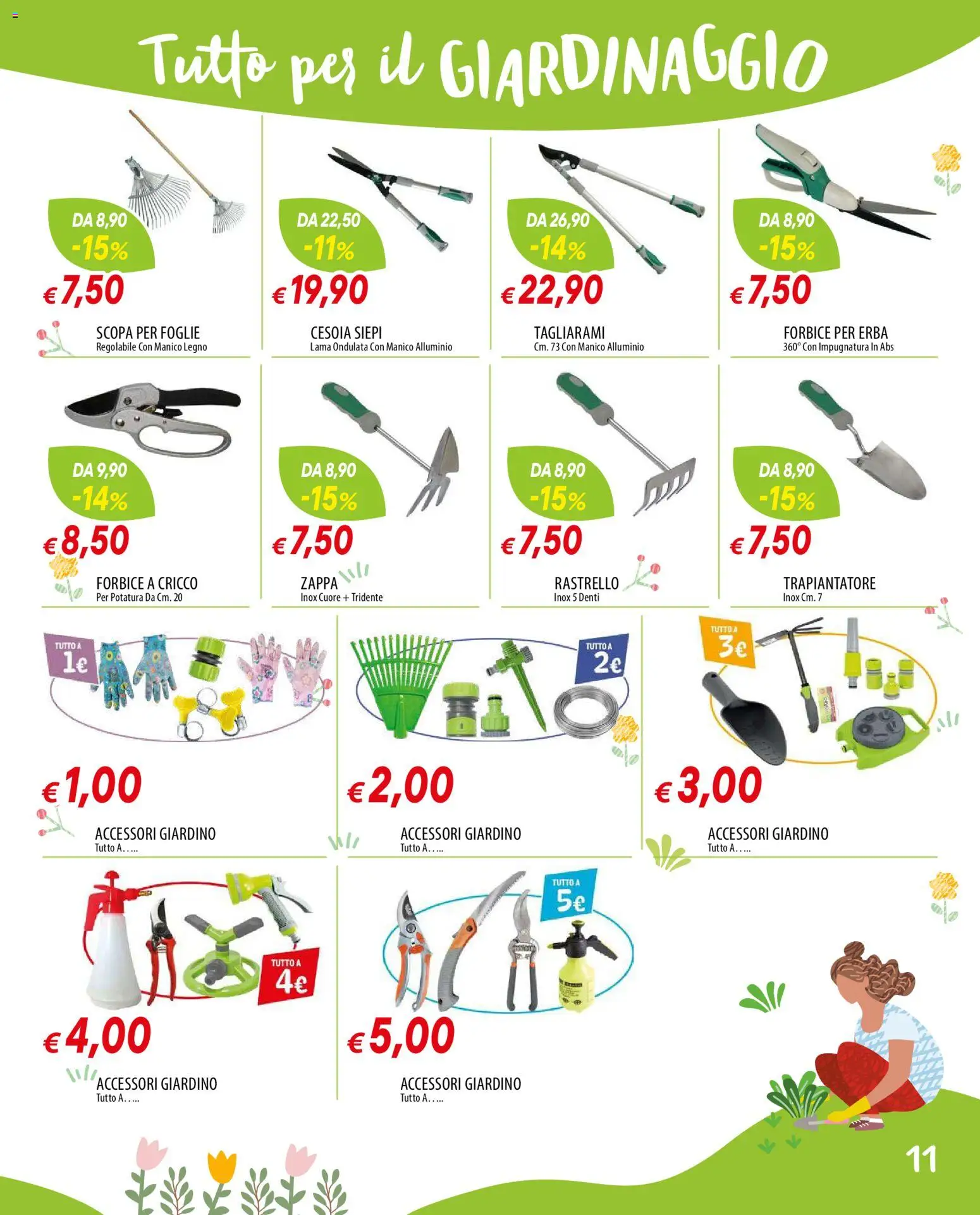Volantino Galassia del 12.03.2026 | Pagina: 11 | Prodotti: Scopa, Zappa, Rastrello, Alluminio