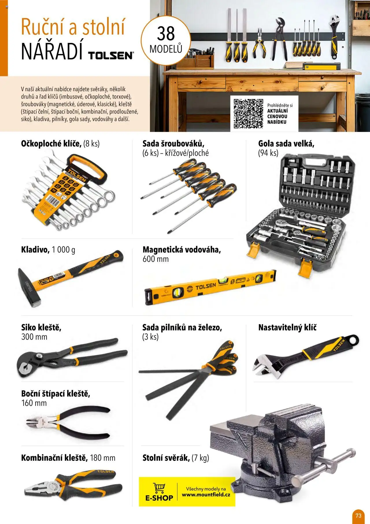 Mountfield katalog 2025 od 16.04.2025 | Strana: 73 | Produkty: Gola sada, Nářadí, Modely, File