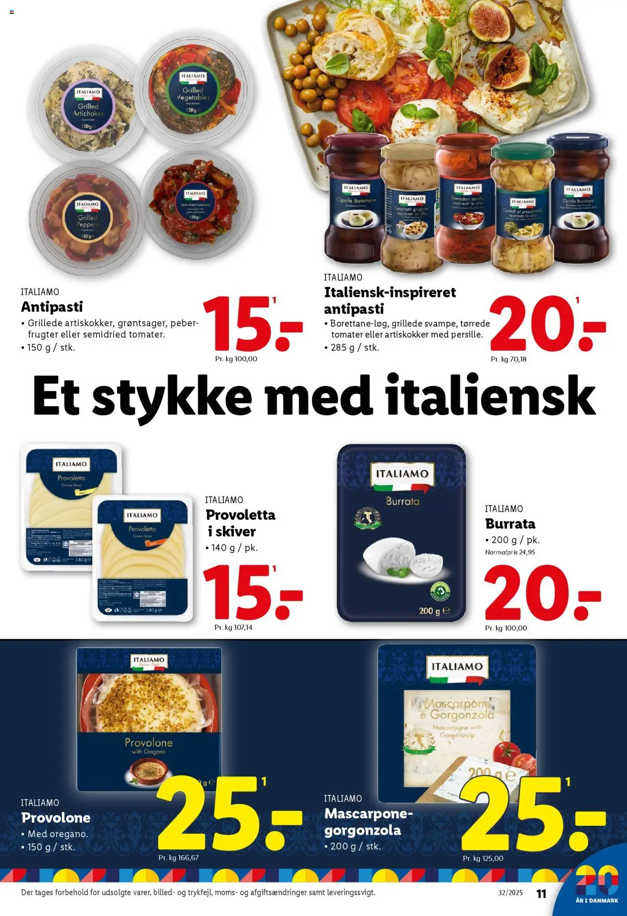 Lidl Tilbudsavis gyldig fra 03.08.2025 | Side: 11 | Produkter: Gorgonzola, Peber, Cebola, Oregano