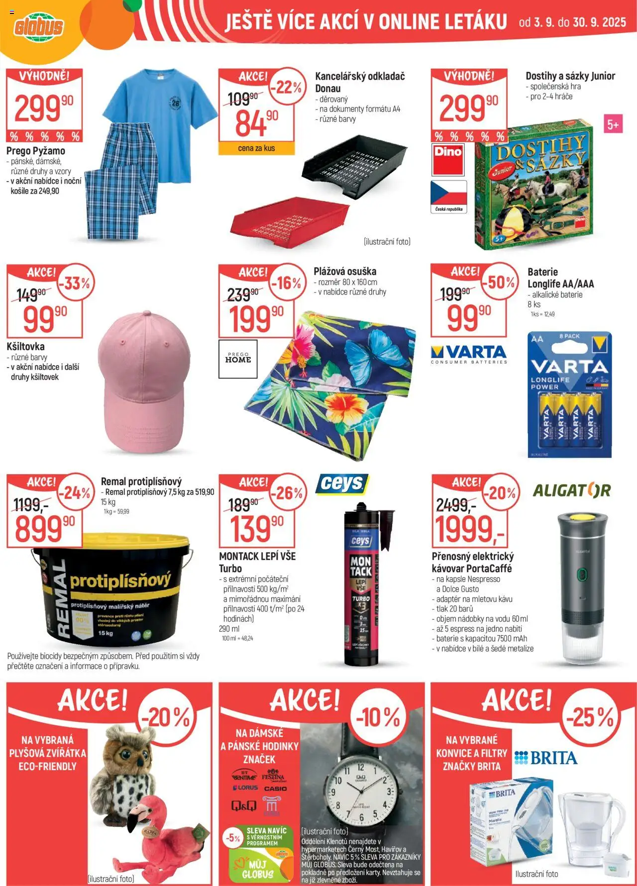 Globus leták - Brno od 10.09.2025 | Strana: 37 | Produkty: Osuška, Hodinky, Konvice, Baterie