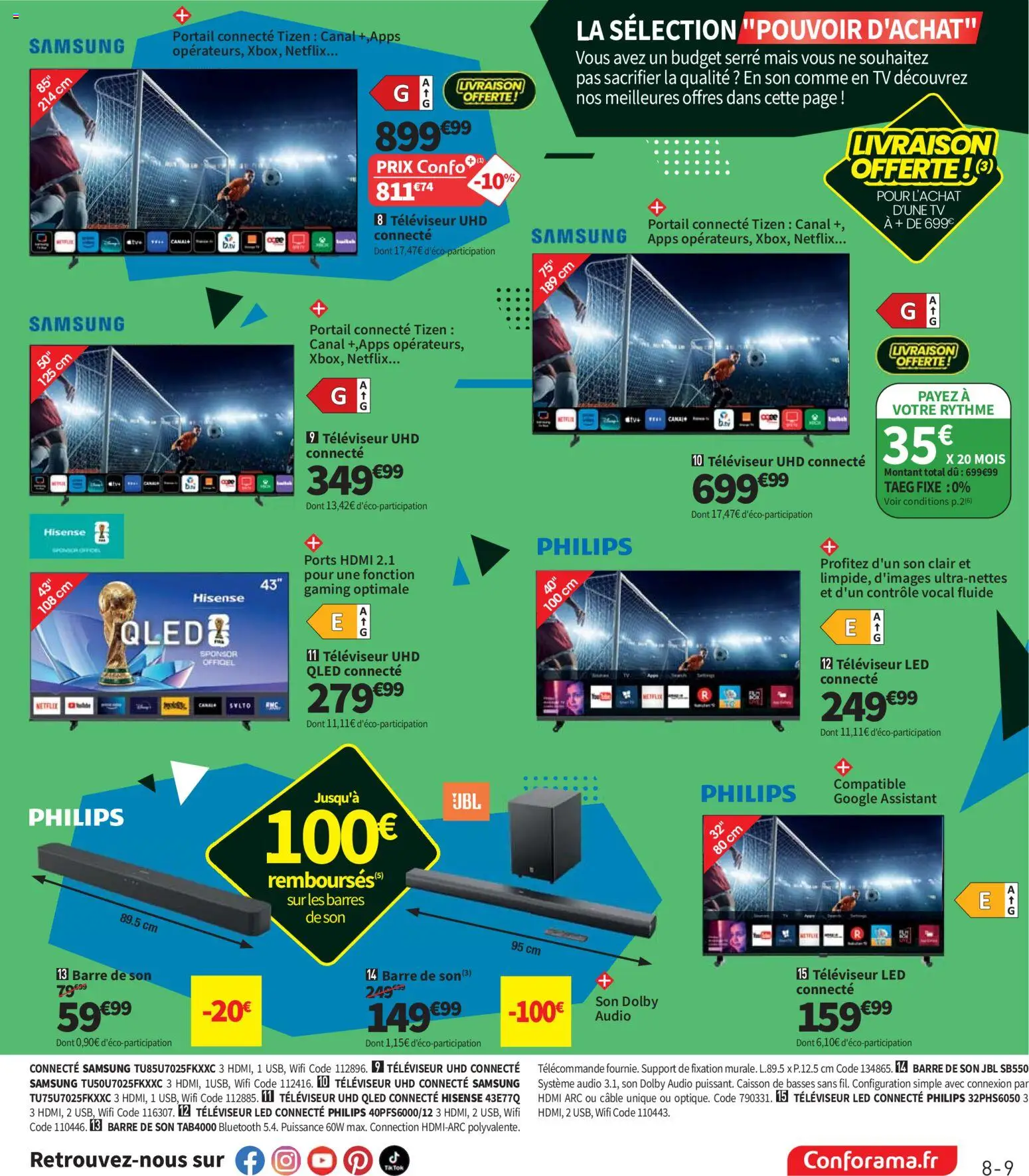 {H1} | Page: 9 | Produits: Audio, Câble, Portail, Barre de son