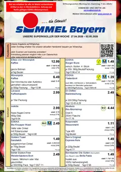 Simmel Bayern ab 27.04.2026 gültig