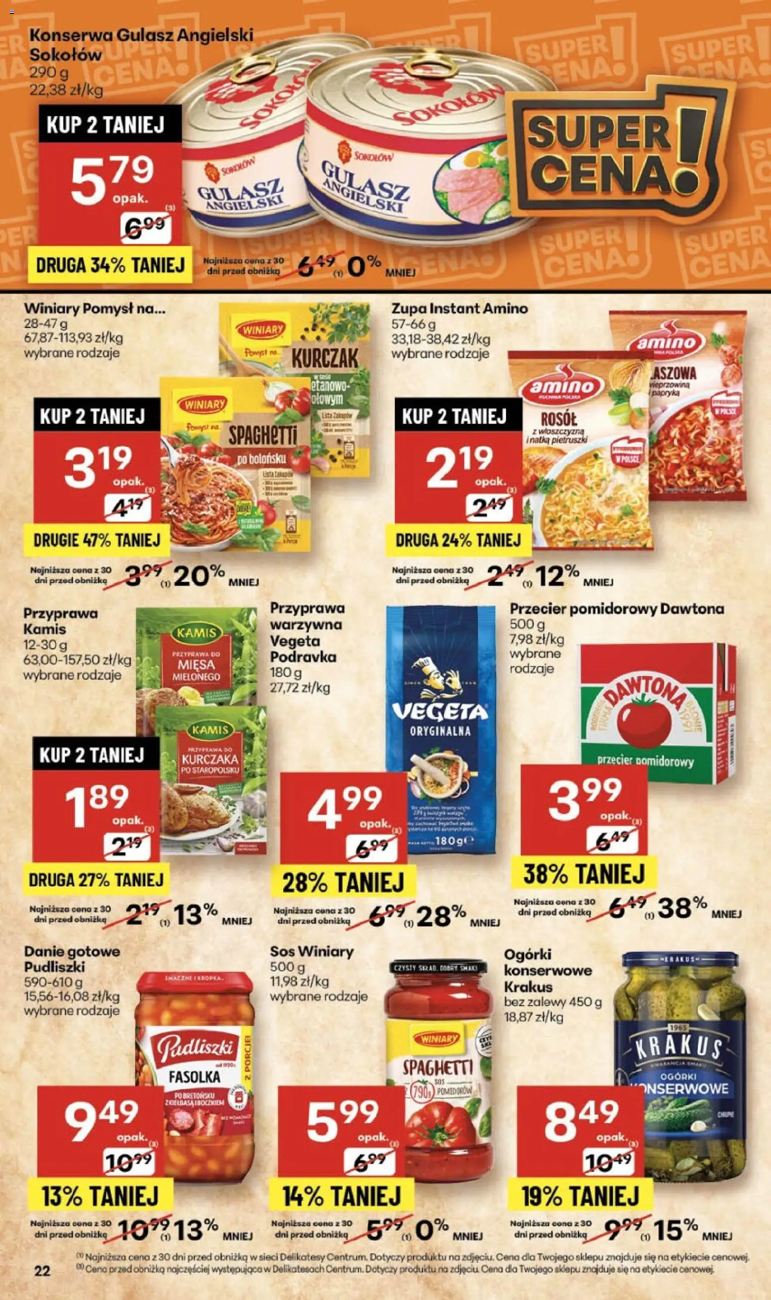 Delikatesy Centrum Gazetka od 06.11.2025 | Strona: 22 | Produkty: Kurczak, Papryka, Delikatesy, Zupa