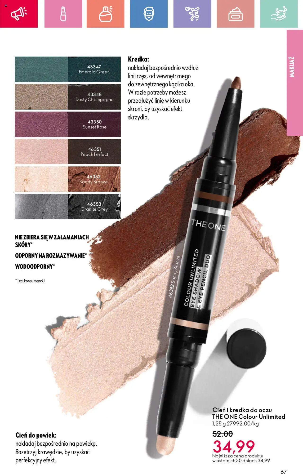Oriflame Katalog 11 2025 od 27.07.2025 | Strona: 67 | Produkty: Champagne, Makijaż, Kredka do oczu
