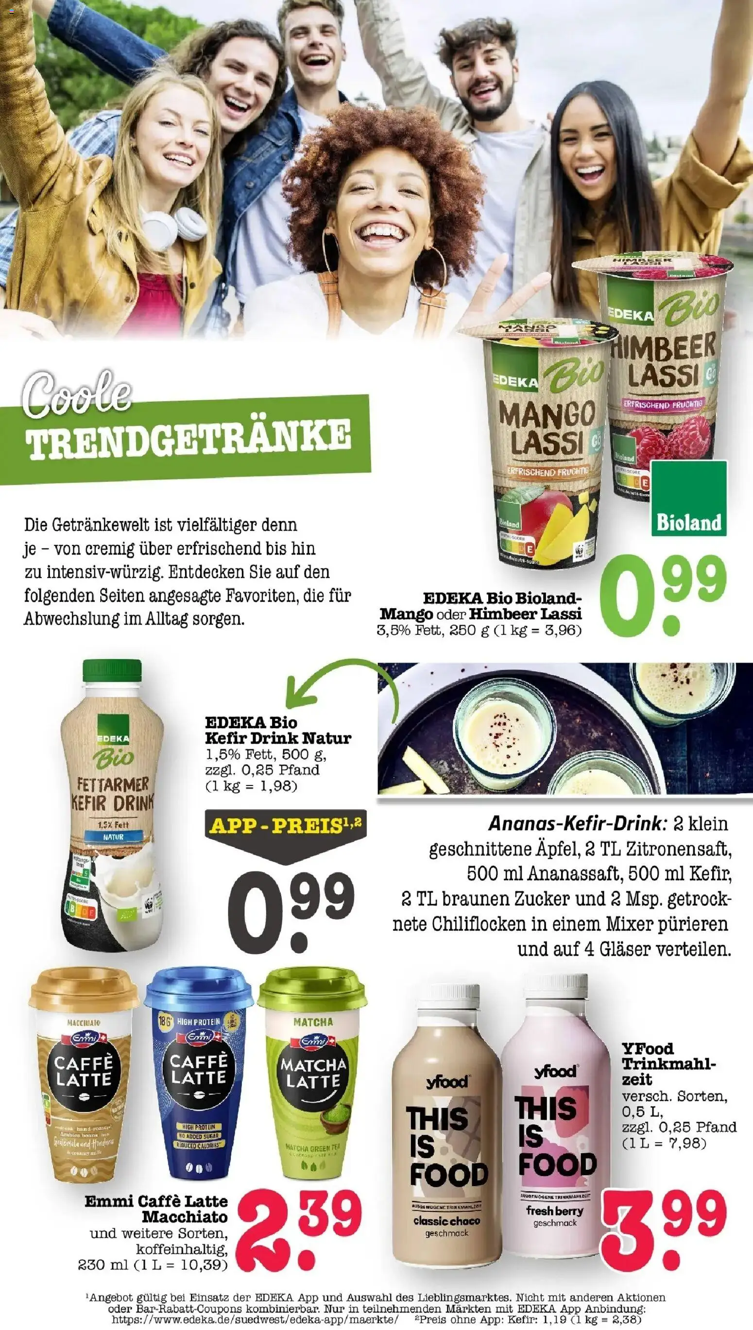 E center Prospekt Kuppenheim-Oberndorf	 – gültig ab 05.04.2026 | Seite: 44 | Produkte: Mixer, Kefir, YFood, Mango