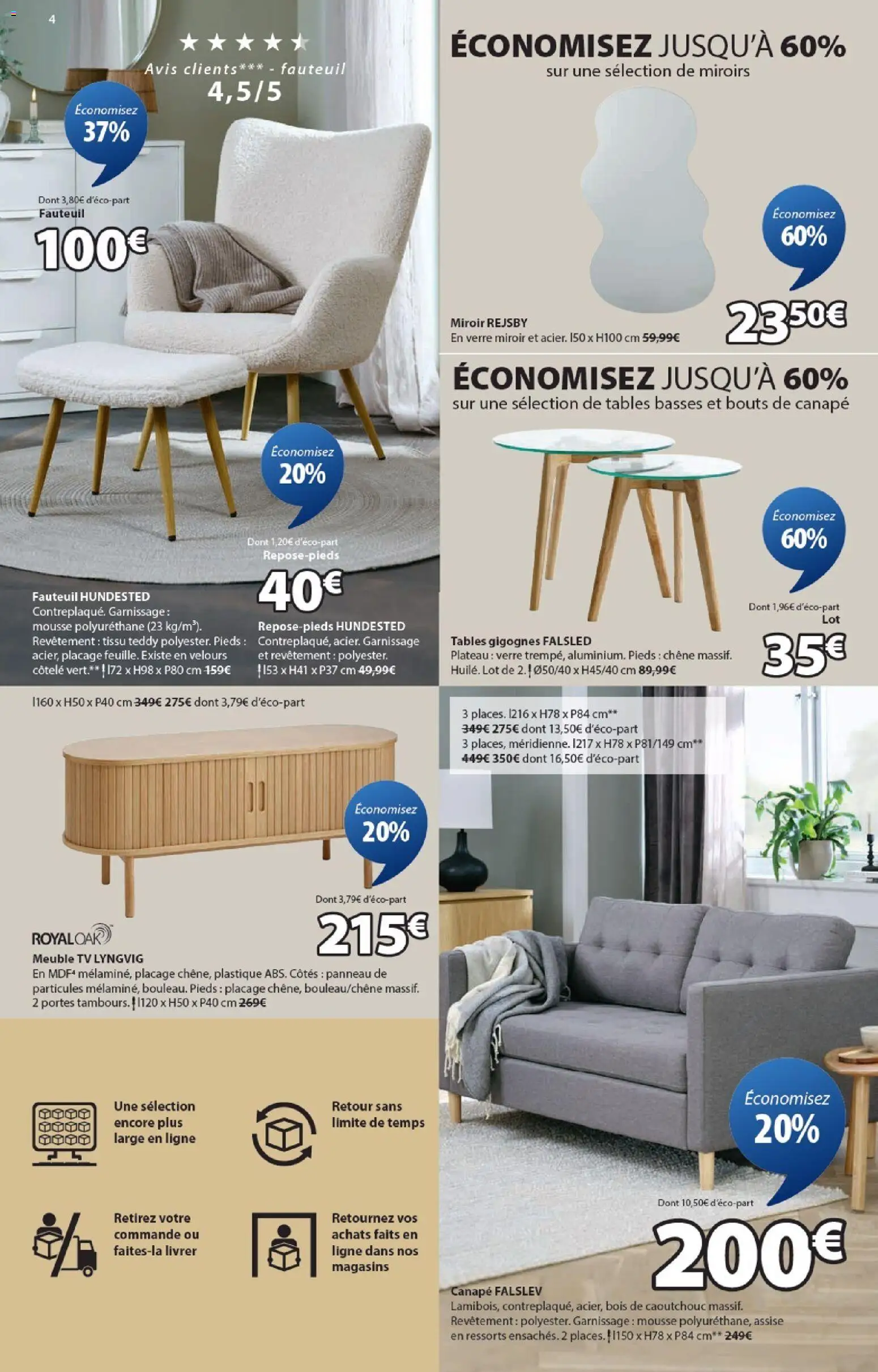 {H1} | Page: 4 | Produits: Meuble, Mousse, Fauteuil, Portes