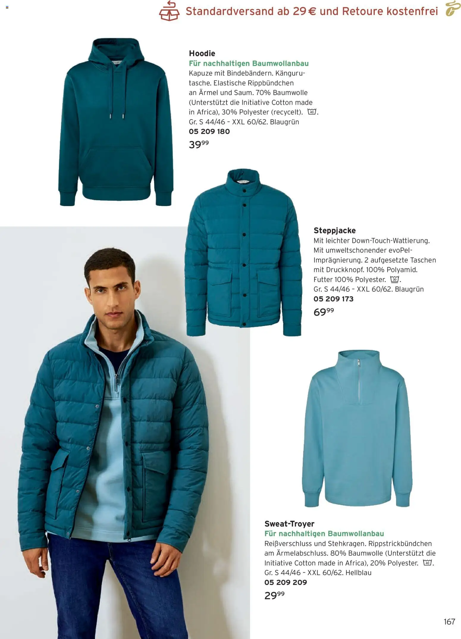 Angebote Tchibo – gültig ab 01.11.2025 | Seite: 167 | Produkte: Hoodie, Steppjacke