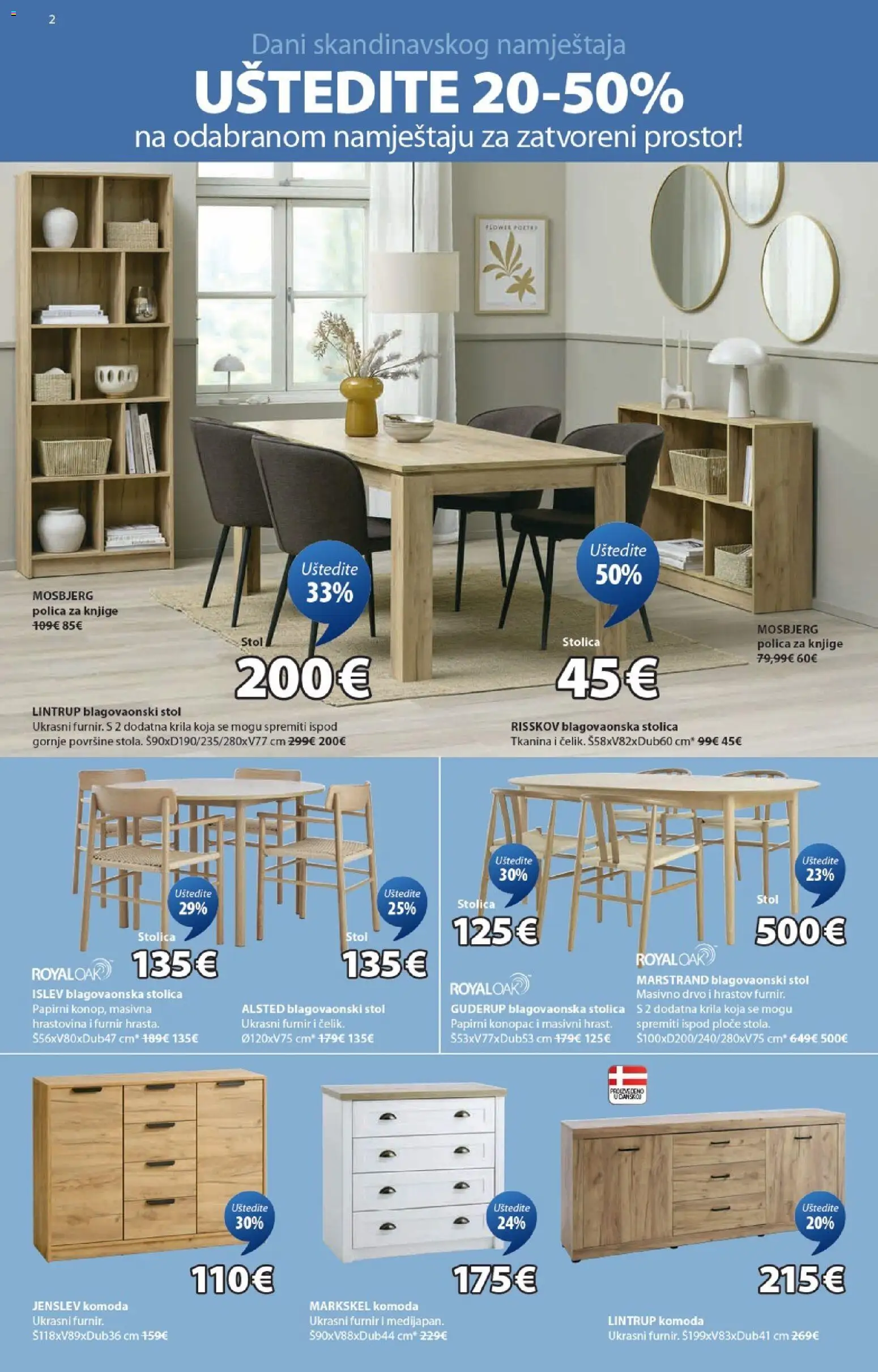 JYSK katalog | vrijedi od 18.03.2026 | Stranica: 2 | Proizvodi: Komoda, Polica, Stolica, Blagovaonska stolica