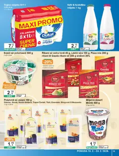 Katalog KTC - Pregled kataloga iz trgovine KTC, vrijedi od 18.02.2026 | Stranica: 19 | Proizvodi: Mozzarella, Mlijeko, Trapist, Pizza