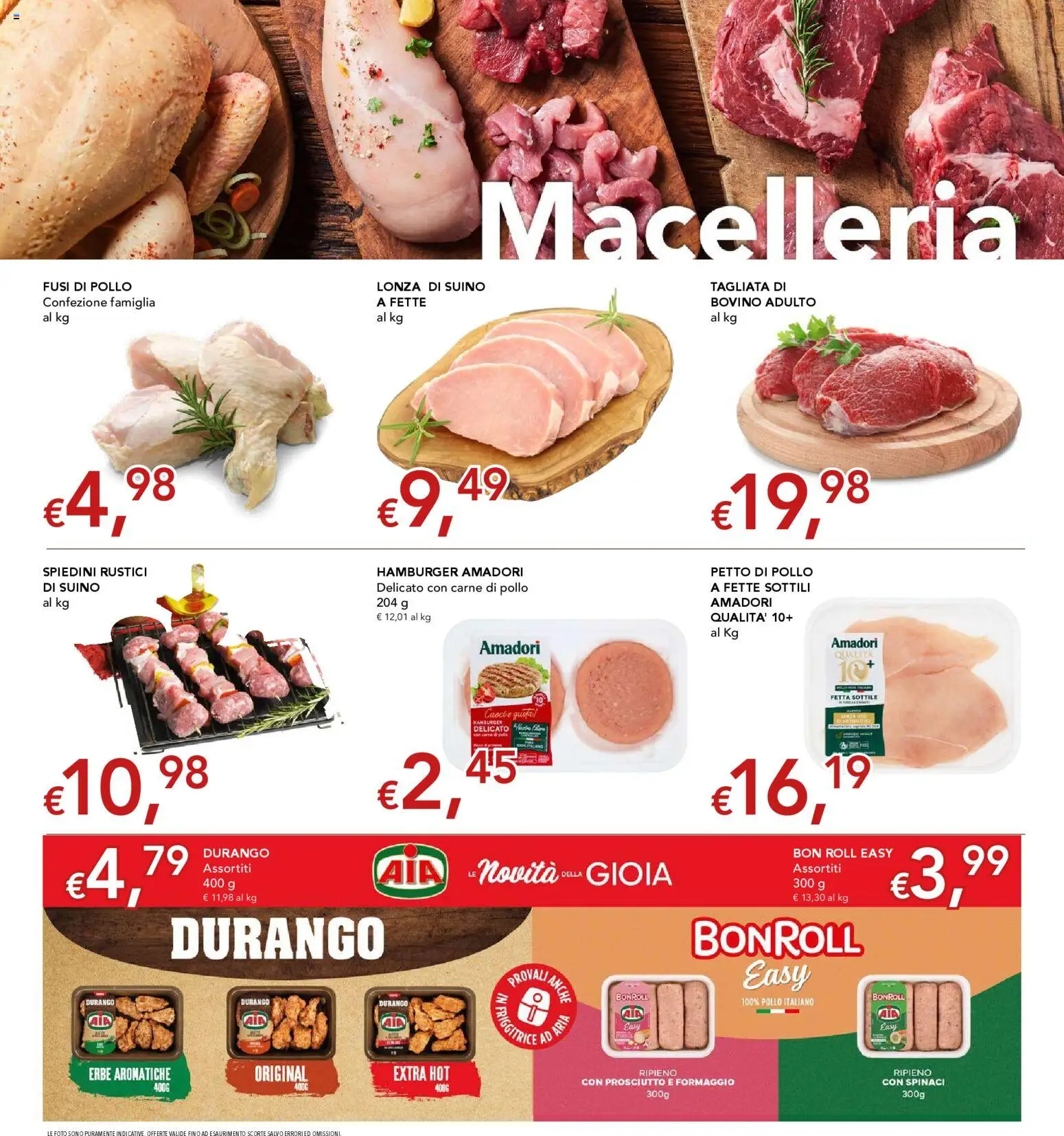 Volantino Migross del 26.02.2026 | Pagina: 8 | Prodotti: Pollo, Prosciutto, Spinaci, Rustici
