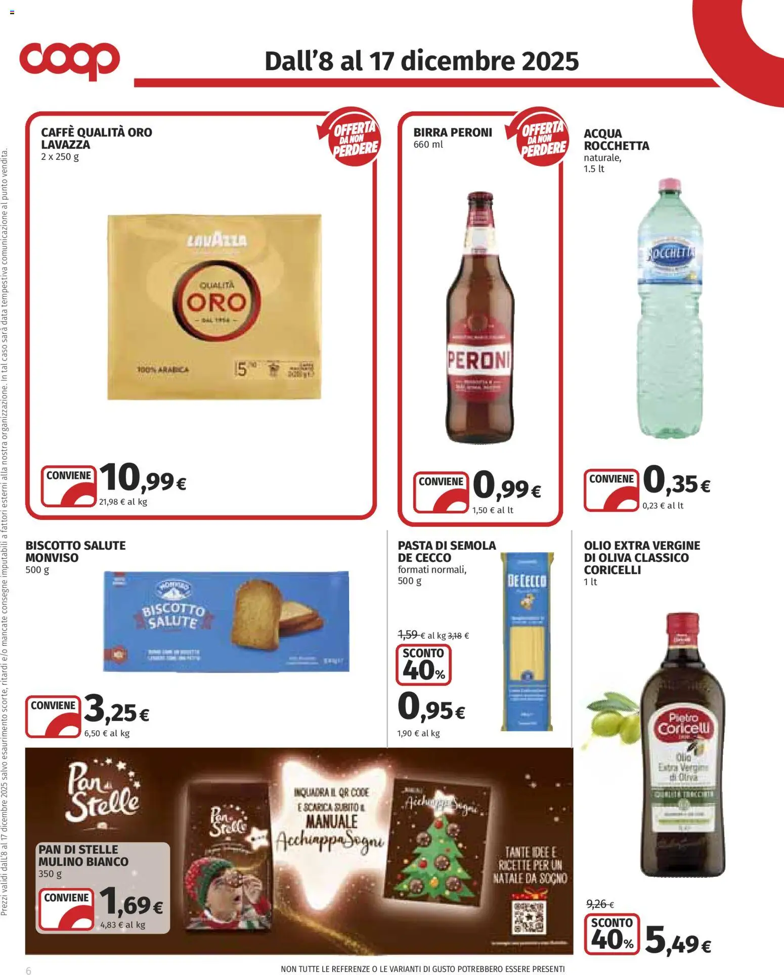Volantino COOP del 08.12.2025 | Pagina: 6 | Prodotti: Caffè, Birra, Data, Lavazza