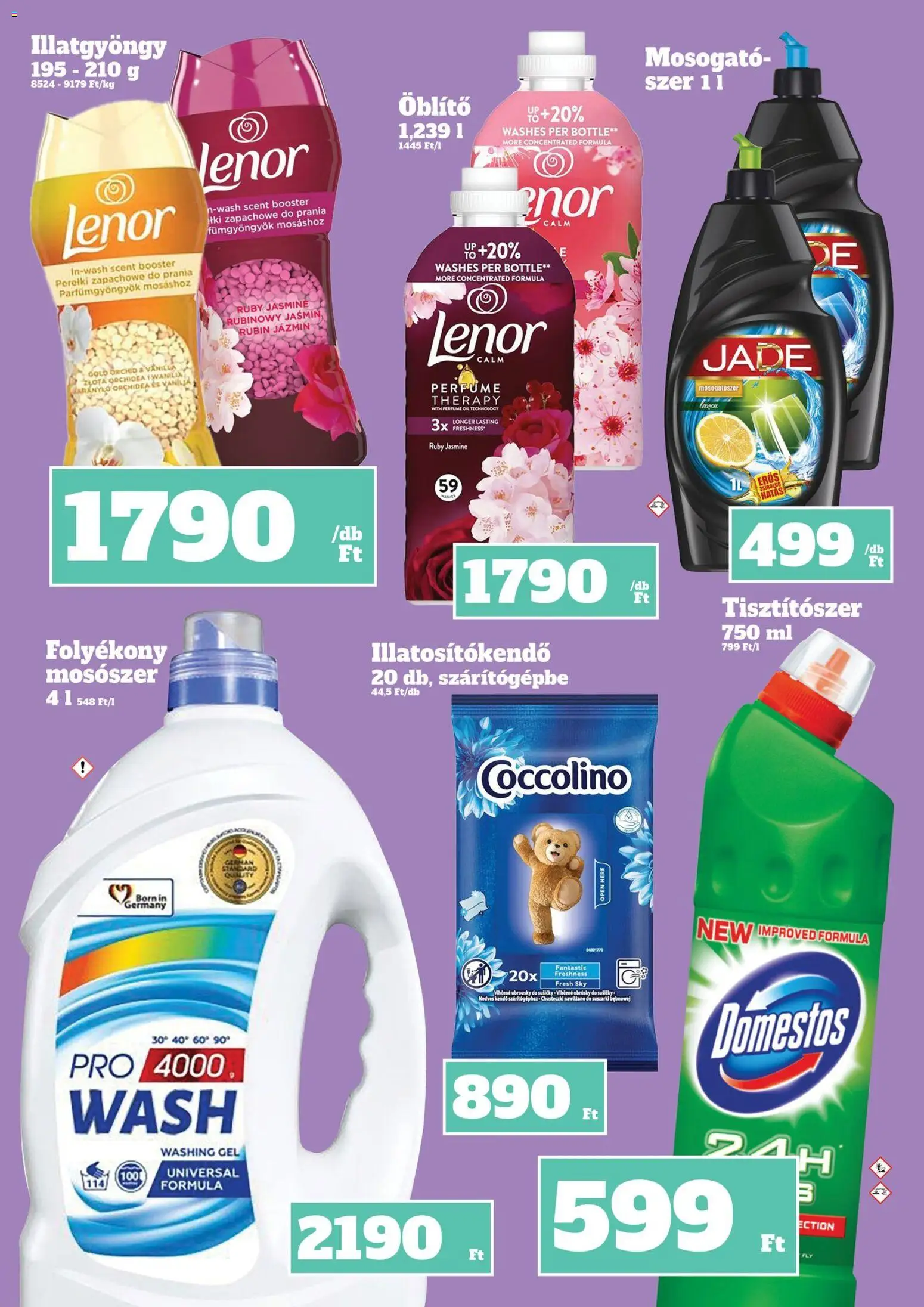 Family Diszkont akciós ujság - amely érvényes a következő dátumtól: 11.12.2025 | Oldal: 19 | Termékek: Coccolino, Öblítő, Mosószer, Mosogatószer