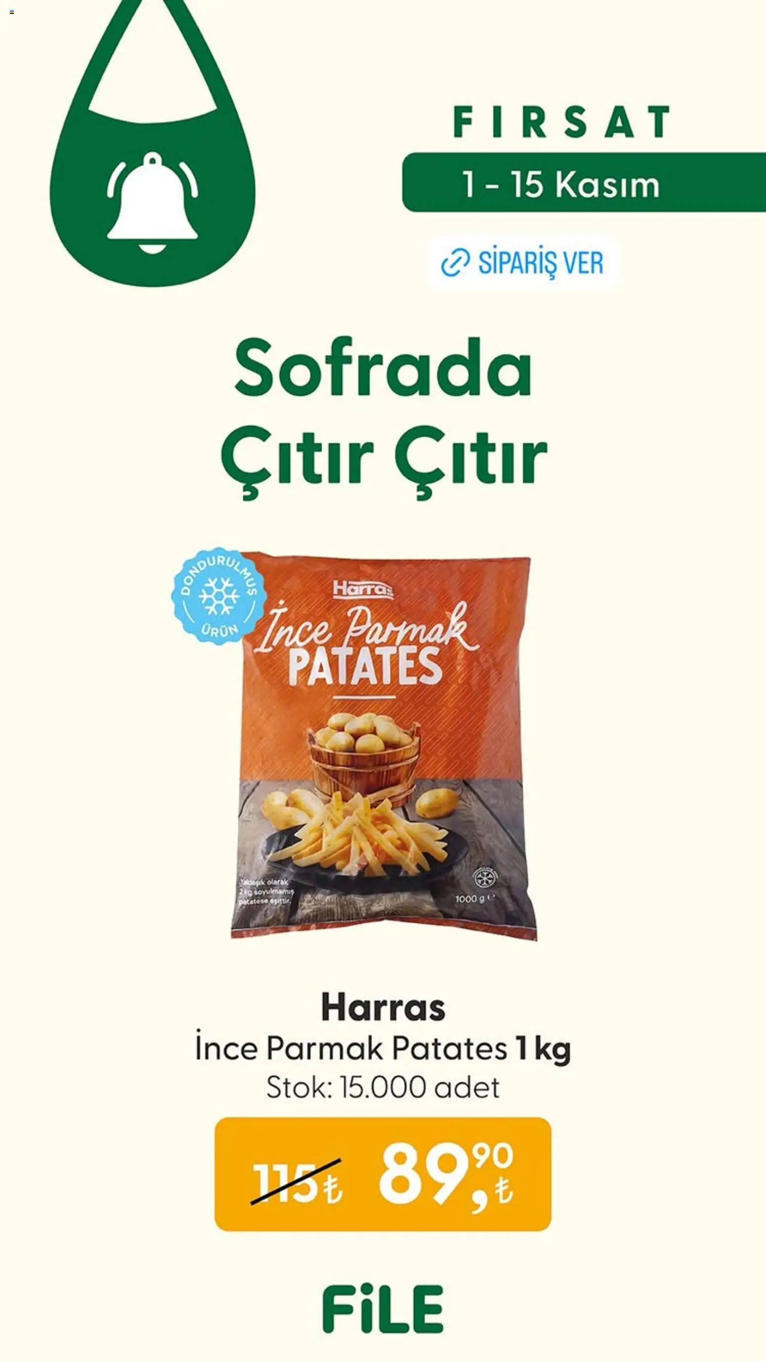 File Market Katalog - 01.11.2025 tarihinden itibaren geçerlidir | Sayfa: 3 | Ürünler: Patates