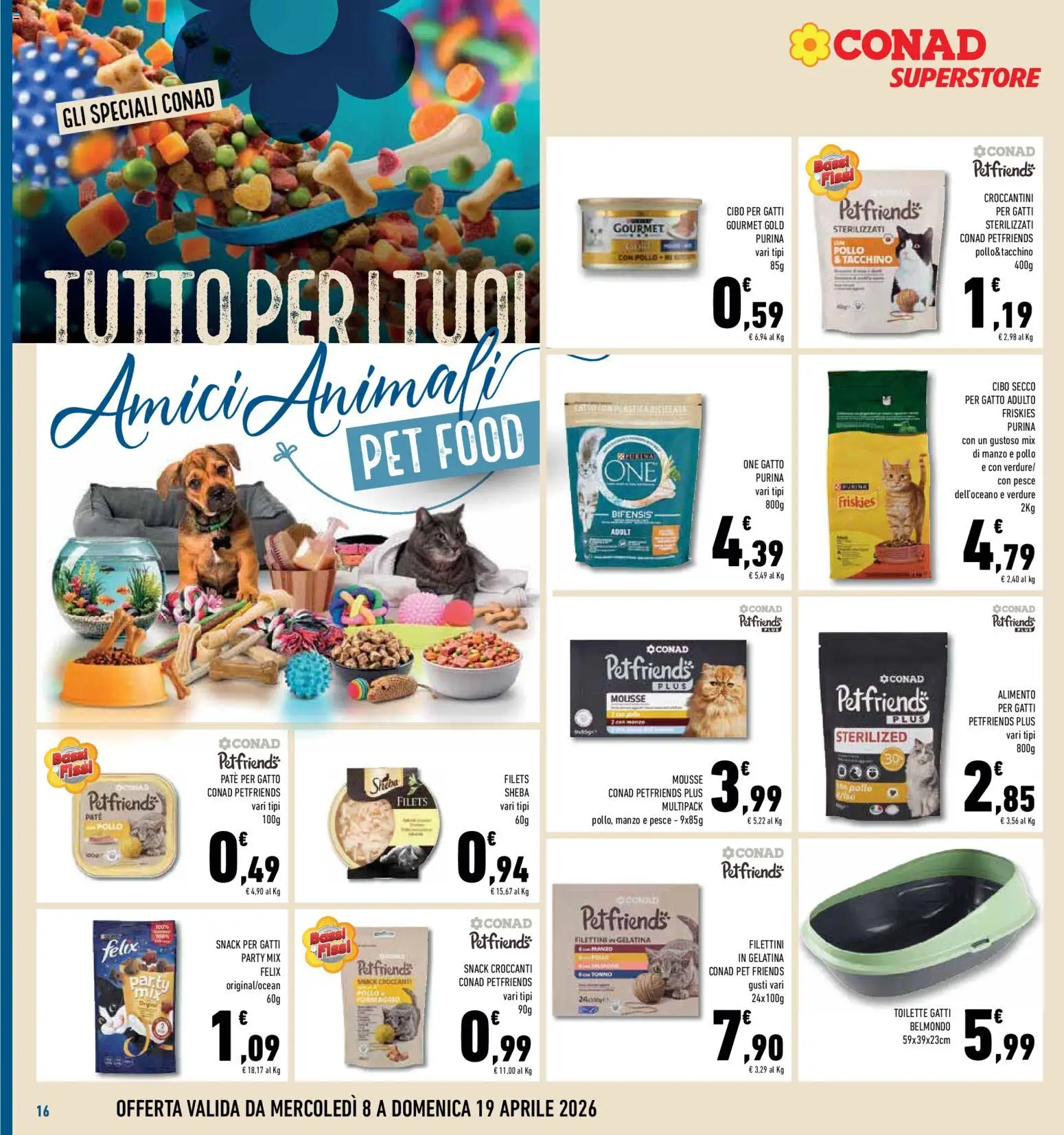 Volantino Conad del 08.04.2026 | Pagina: 16 | Prodotti: Paté, Manzo, Tacchino, Tonno