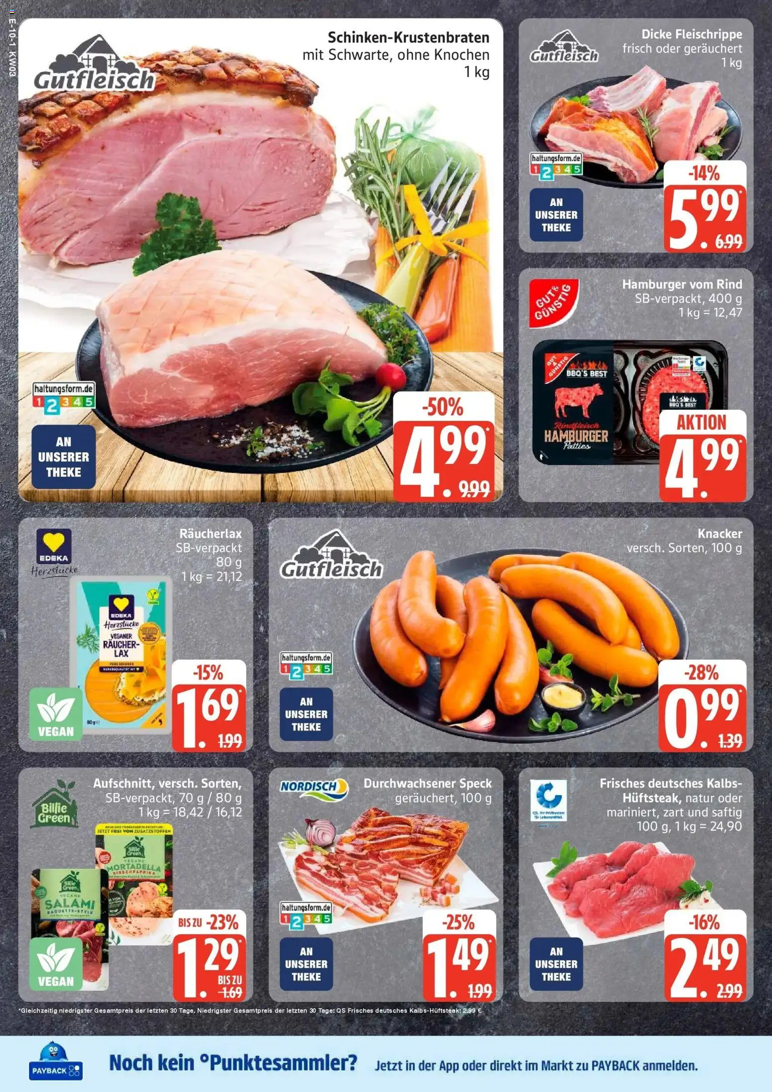 Edeka prospekt Hamburg	 – gültig ab 11.01.2026 | Seite: 12 | Produkte: Theke, Salami, Steak