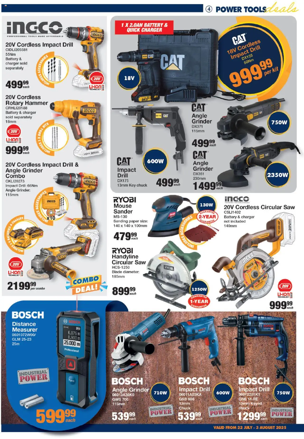 MICA National Leaflet │ valid from 22.07.2025 | Page: 4 | Products: Mouse, Drill, Charger, Paper