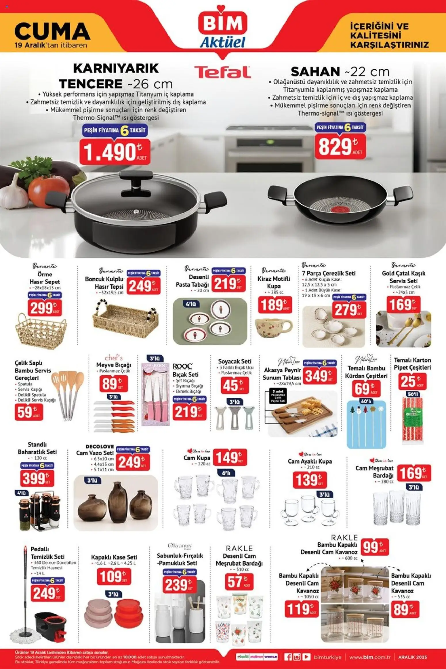 BİM Katalog Cuma - 19.12.2025 tarihinden itibaren geçerlidir | Sayfa: 6 | Ürünler: Sepet, Ekmek, Meyve, Kiraz