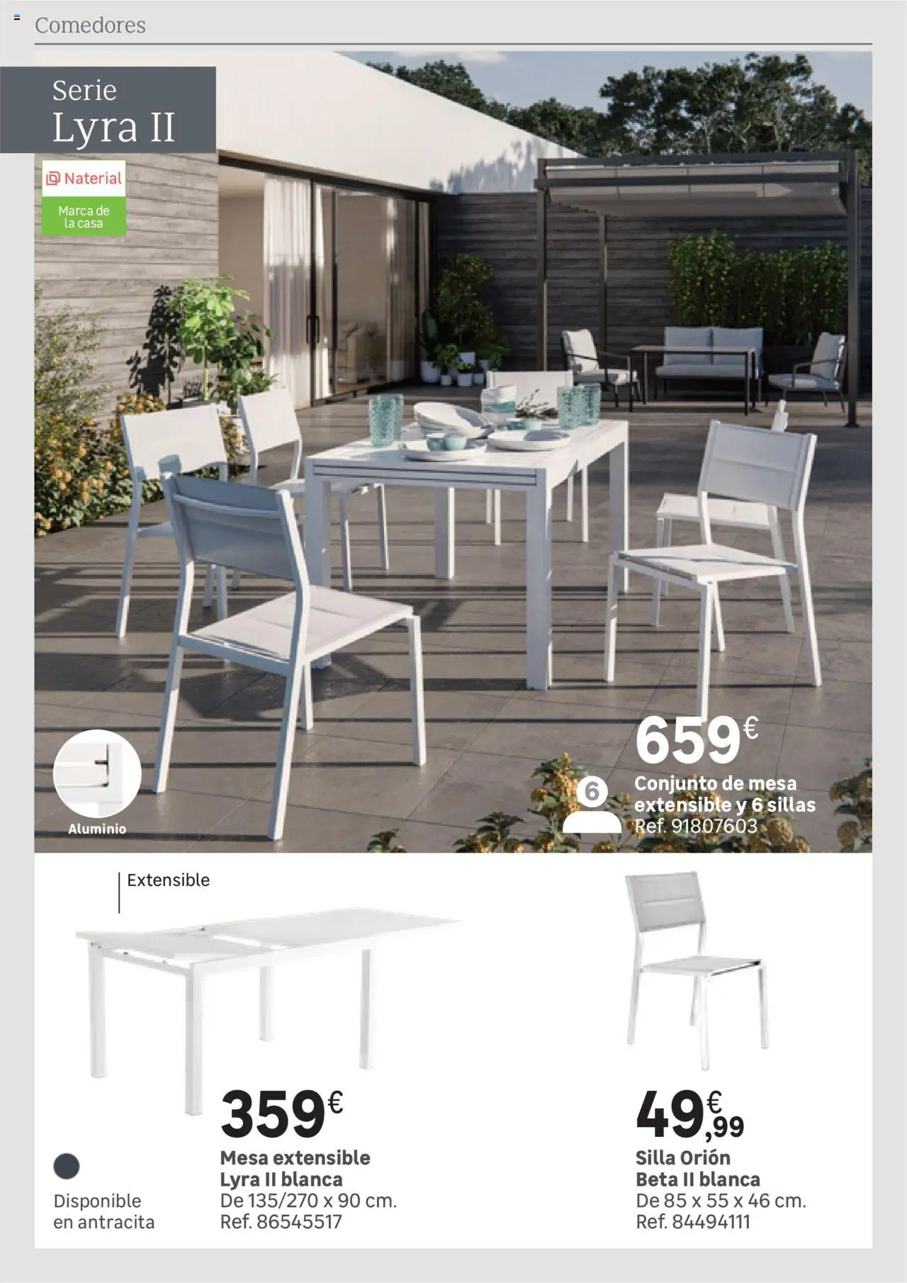 Leroy Merlin catálogo │ válido desde el 25.03.2025 | Página: 34 | Productos: Mesa extensible, Mesa, Silla