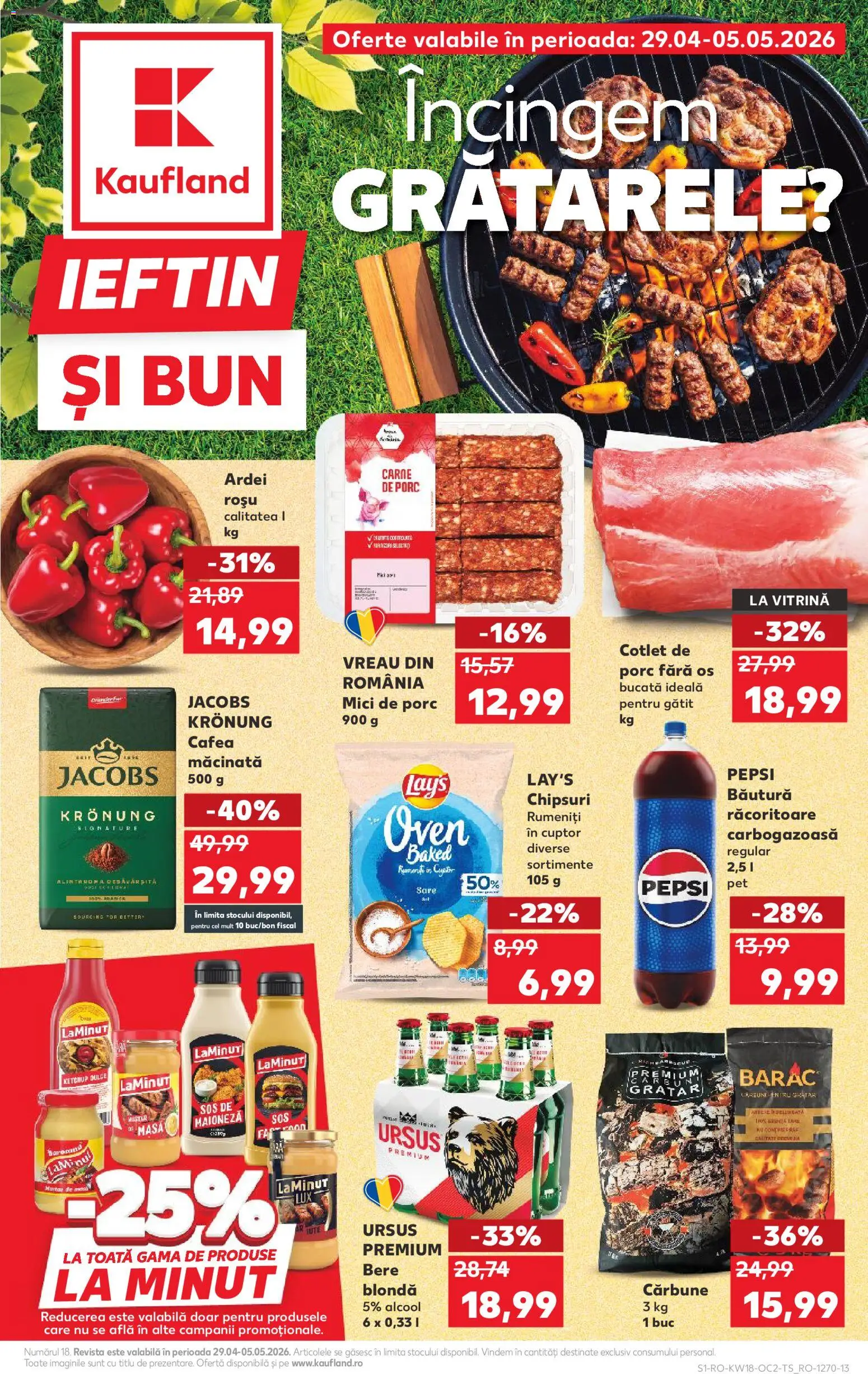 Noul catalog Kaufland – valabil de la 29.04.2026 | Pagină: 1 | Produse: Masă, Vitrină, Köpek çiti, Sos