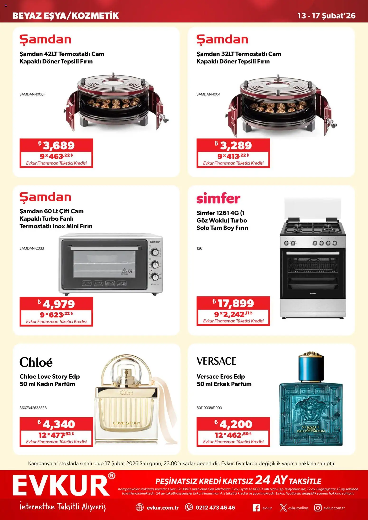 Evkur Katalog - 13.02.2026 tarihinden itibaren geçerlidir | Sayfa: 6 | Ürünler: Döner, Parfüm, Fırın