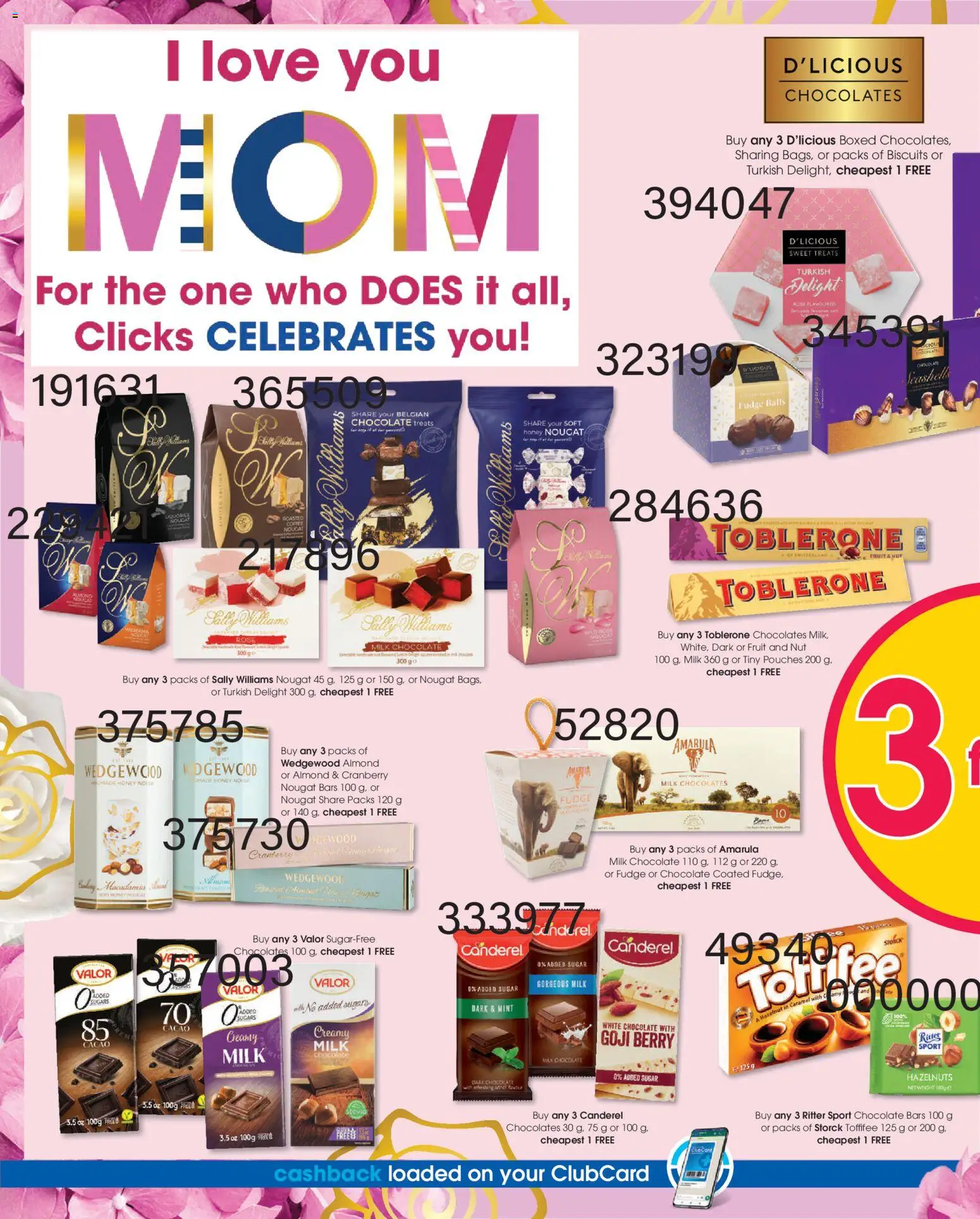 New Clicks catalogue – valid from 23.04.2026 | Page: 12 | Products: Milk, Biscuits, Chocolate, Sugar