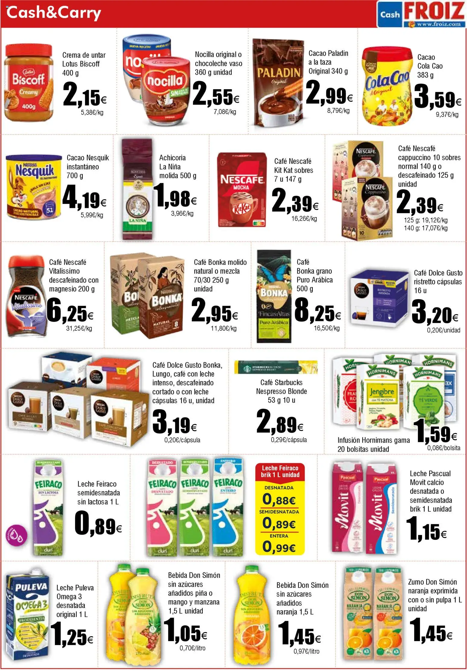 Froiz - Folleto Cash │ válido desde el 21.10.2025 | Página: 5 | Productos: Leche, Piña, Manzana, Φρυγανιές σικάλεως